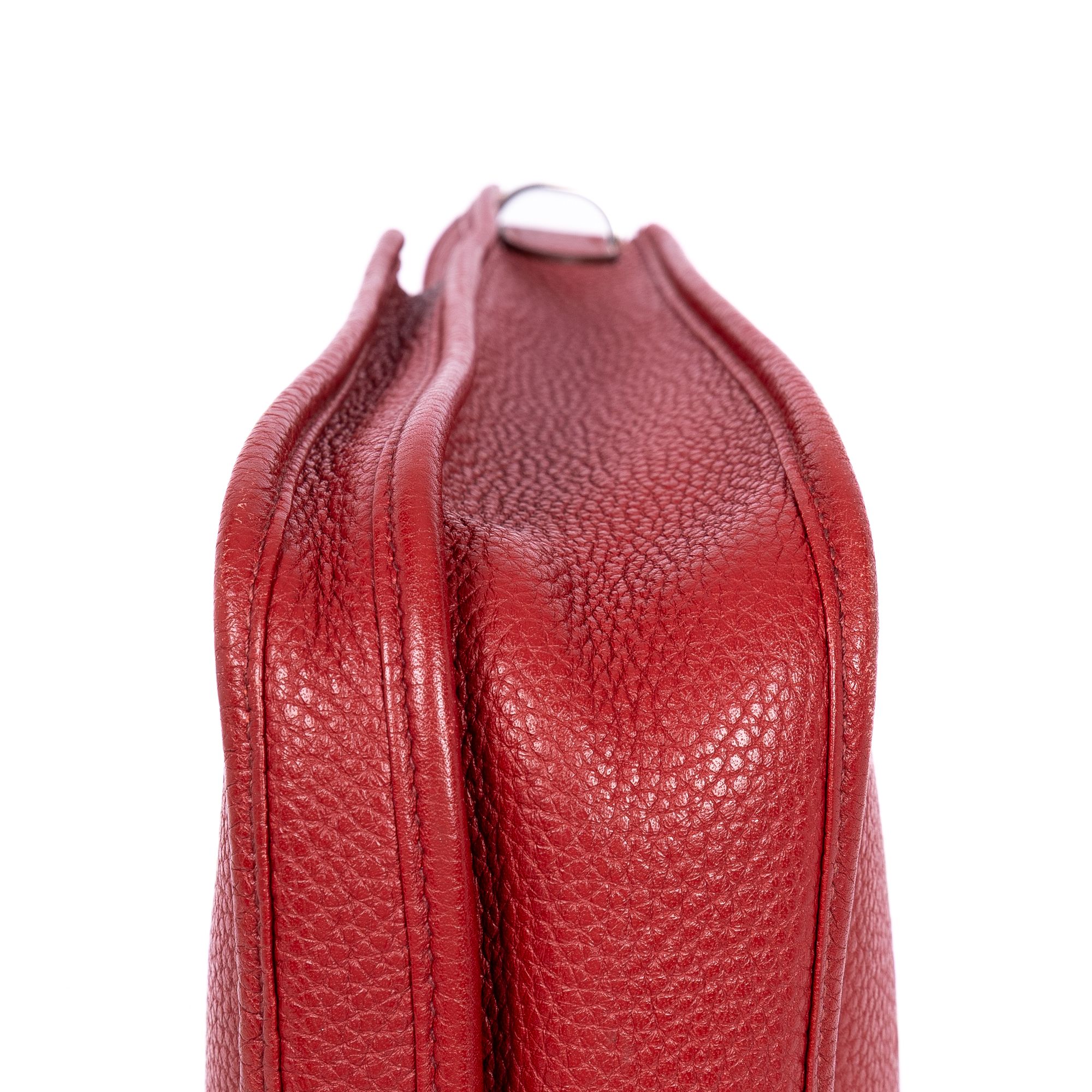 Evelyne III PM Red Epsom Leather Palladium — view 7