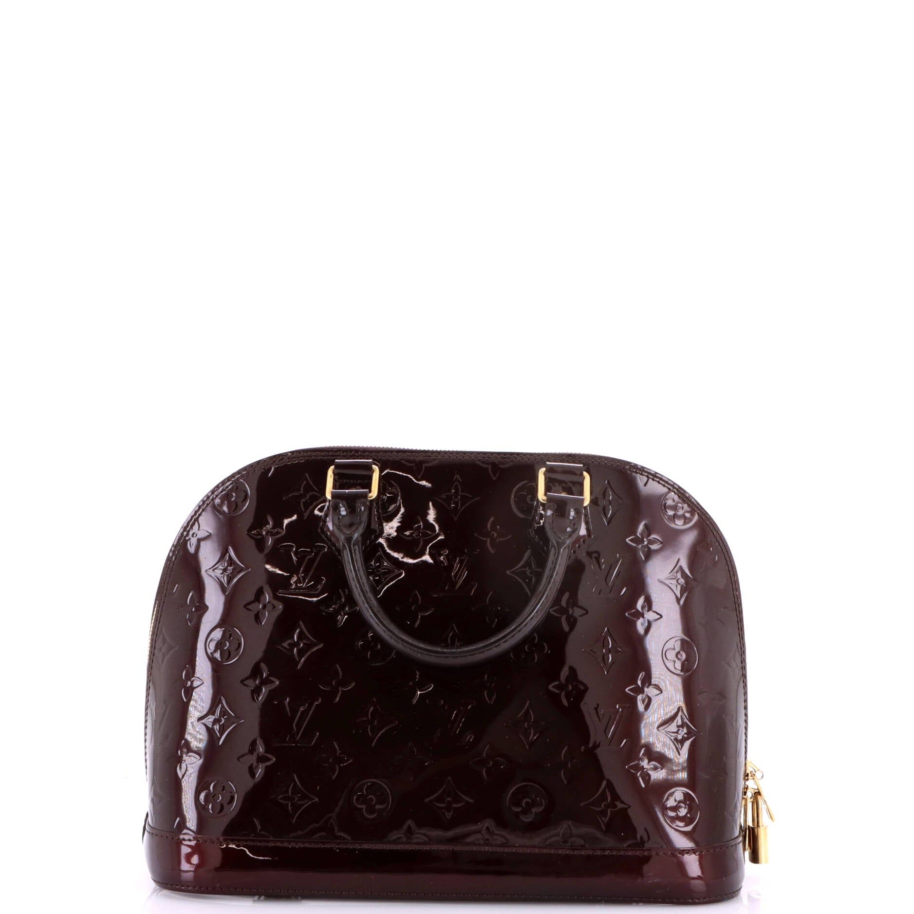 Alma Handbag Monogram Vernis Pm — view 3
