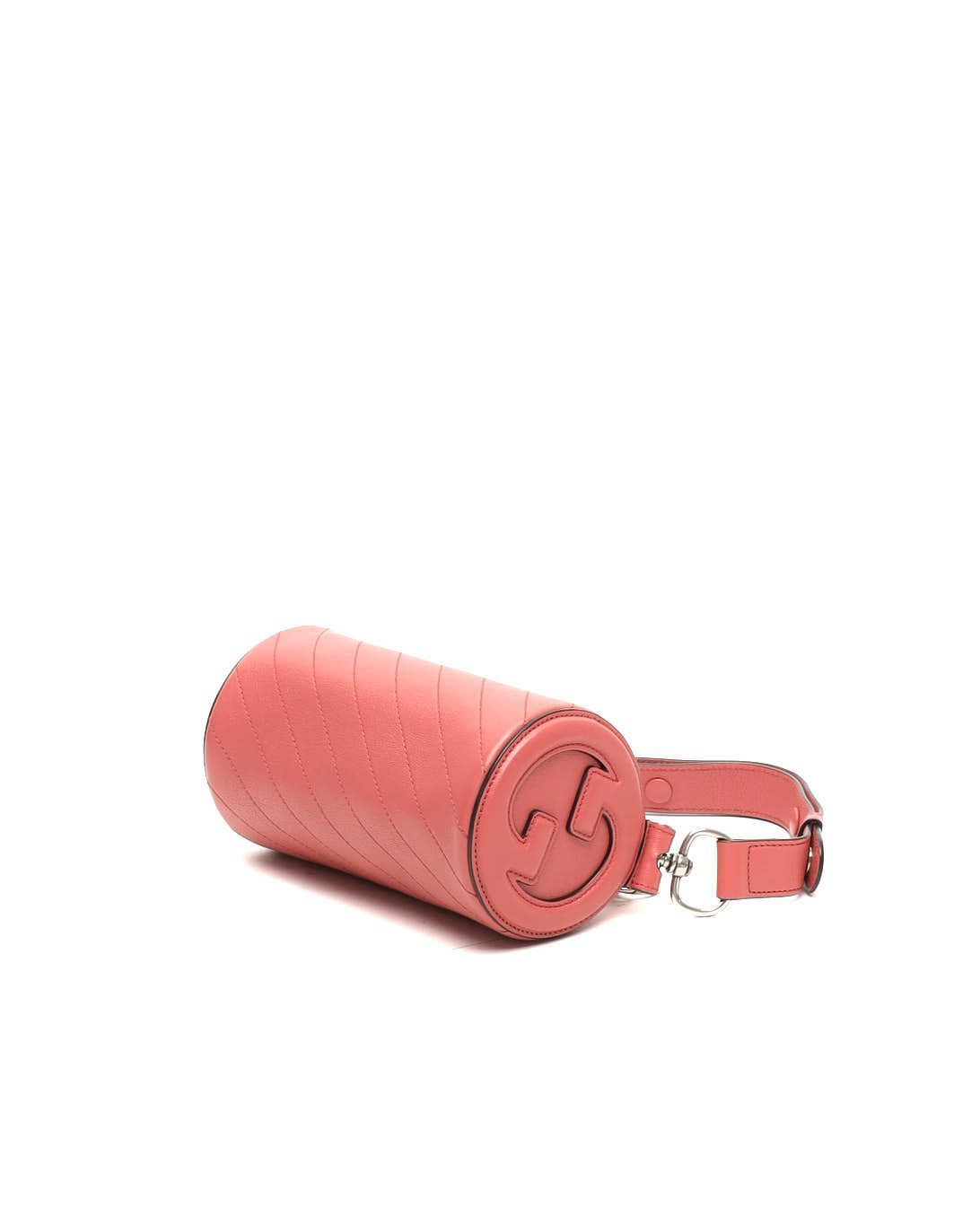 Sakai Be Green Calfskin Diagonal Stitched Mini Blondie Barrel Shoulder Bag — view 5