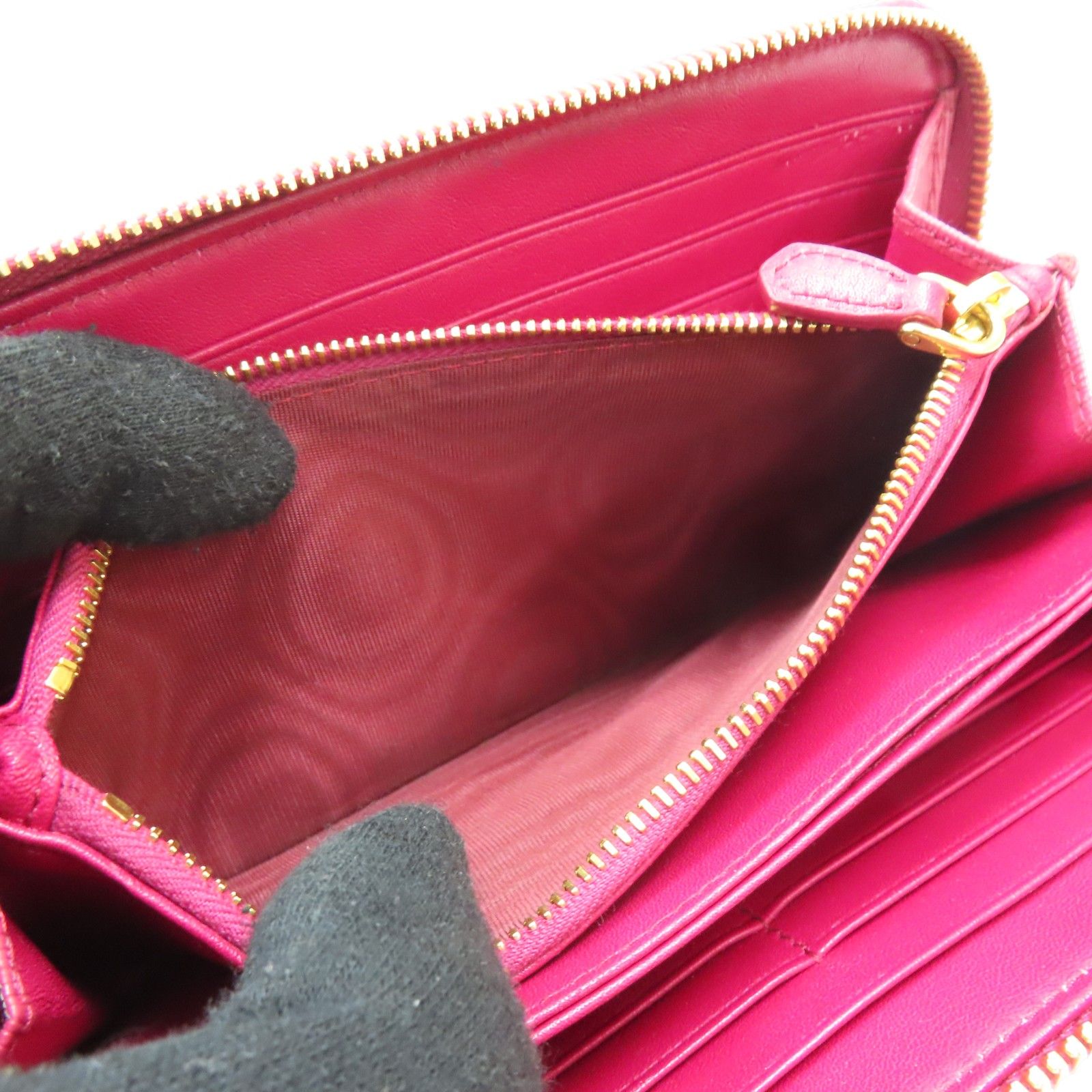 Calfskin Zippy Long Wallet — view 6
