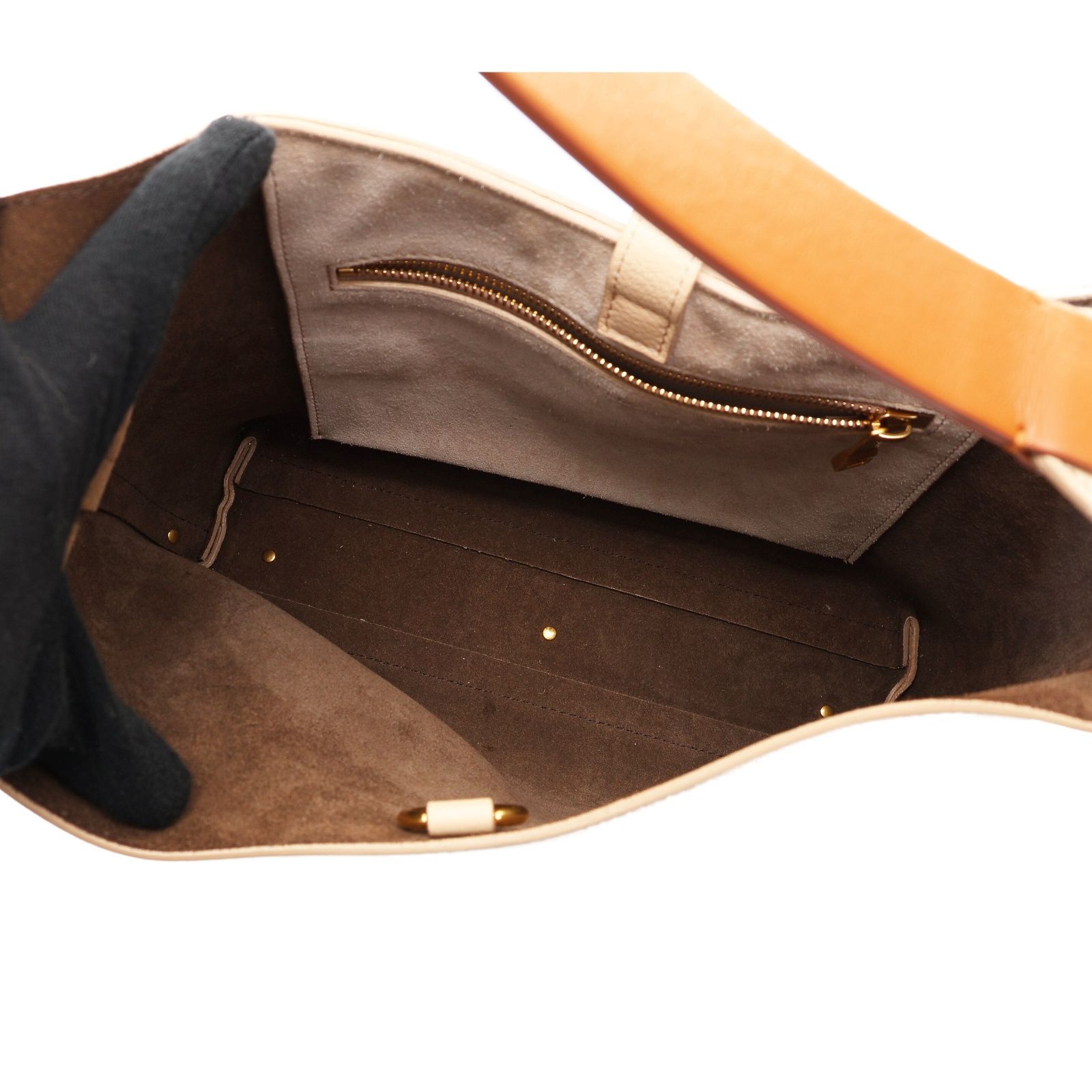 Small Marcie Leather Hobo Bag — view 3