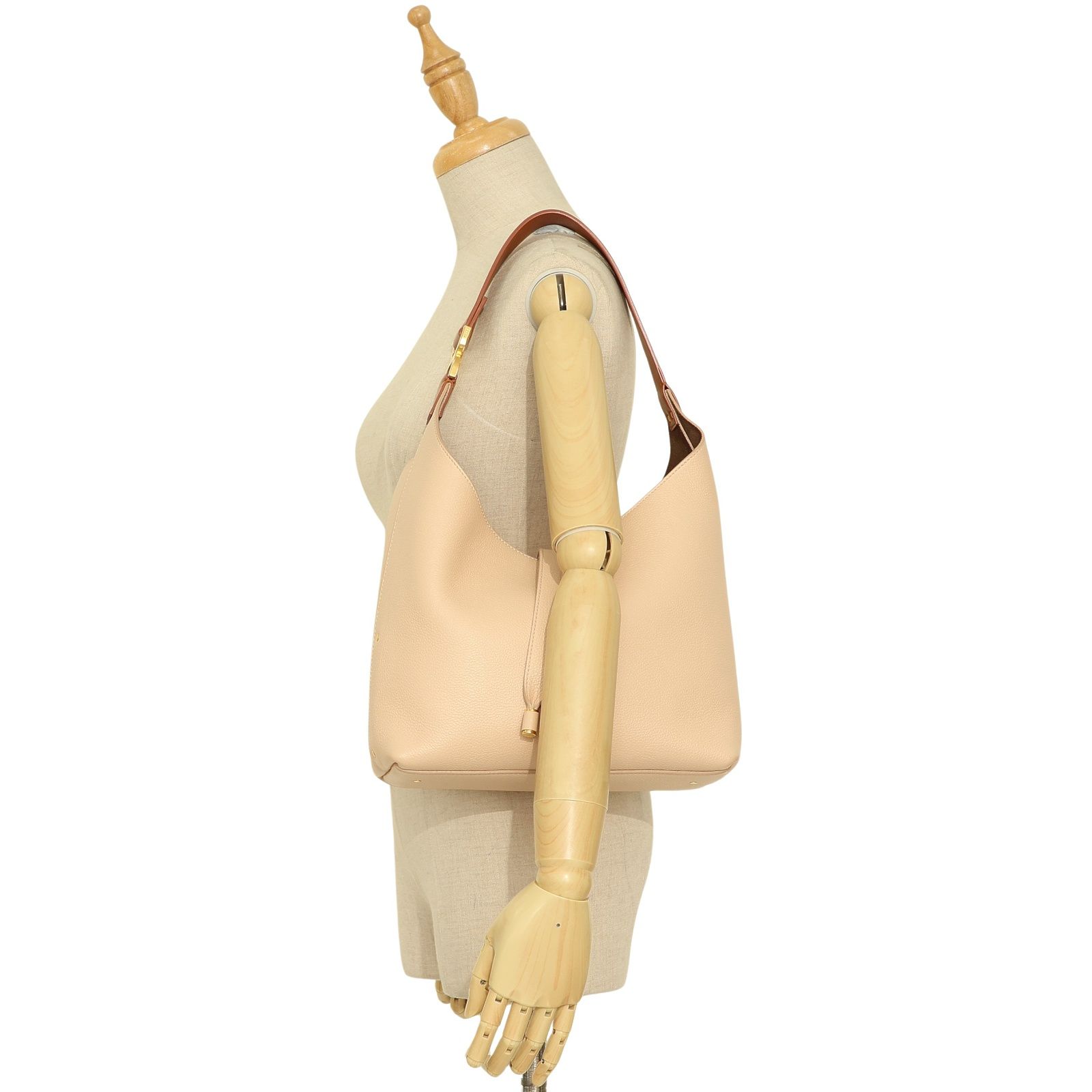 Small Marcie Leather Hobo Bag — view 8