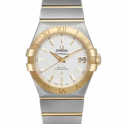 Constellation 18K Yellow Gold Siver Dial Unisex Watch 123.20.35.20.02.006