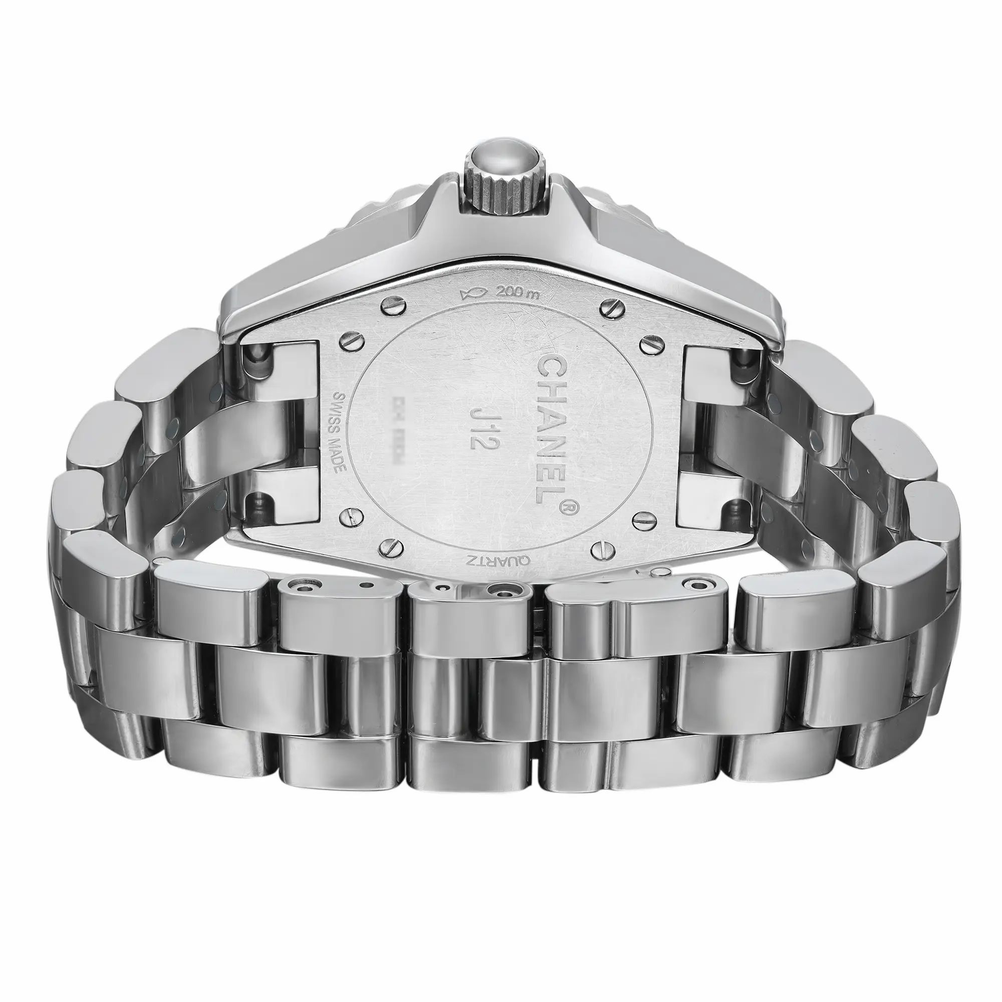 J12 Chromatic 33mm Titanium Ceramic Grey Dial Ladies Quartz Watch H2978 — view 5
