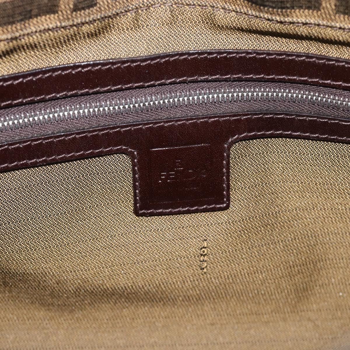 Mama Baguette Shoulder Bag Brown Black Auth, Brown — view 18