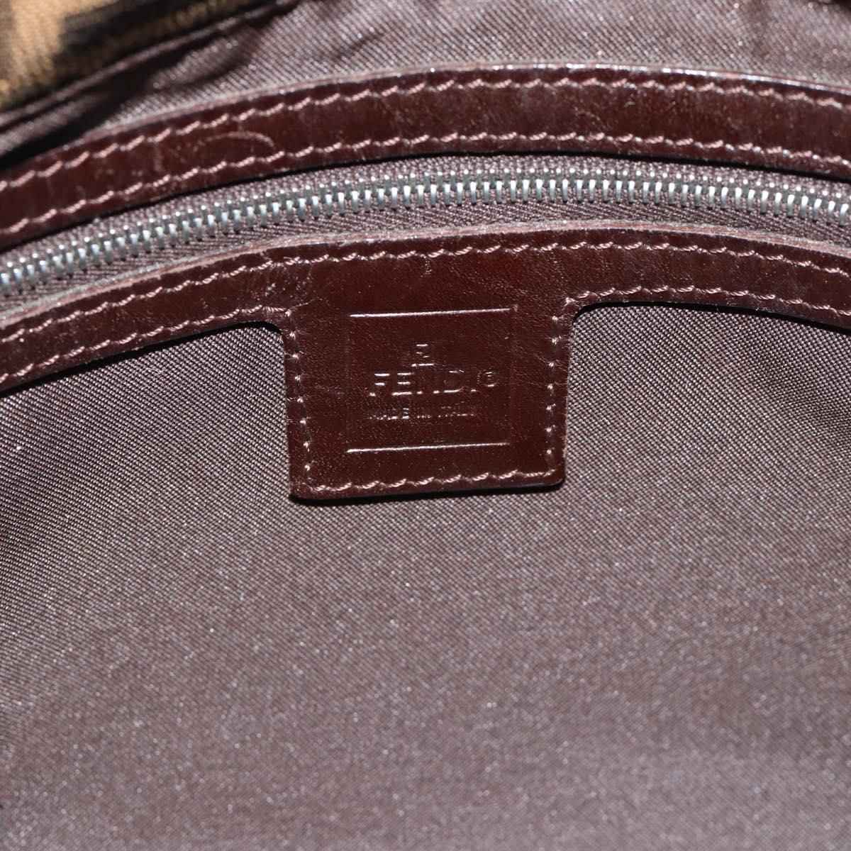 Mama Baguette Shoulder Bag Black Silver Brown Auth, Black — view 18