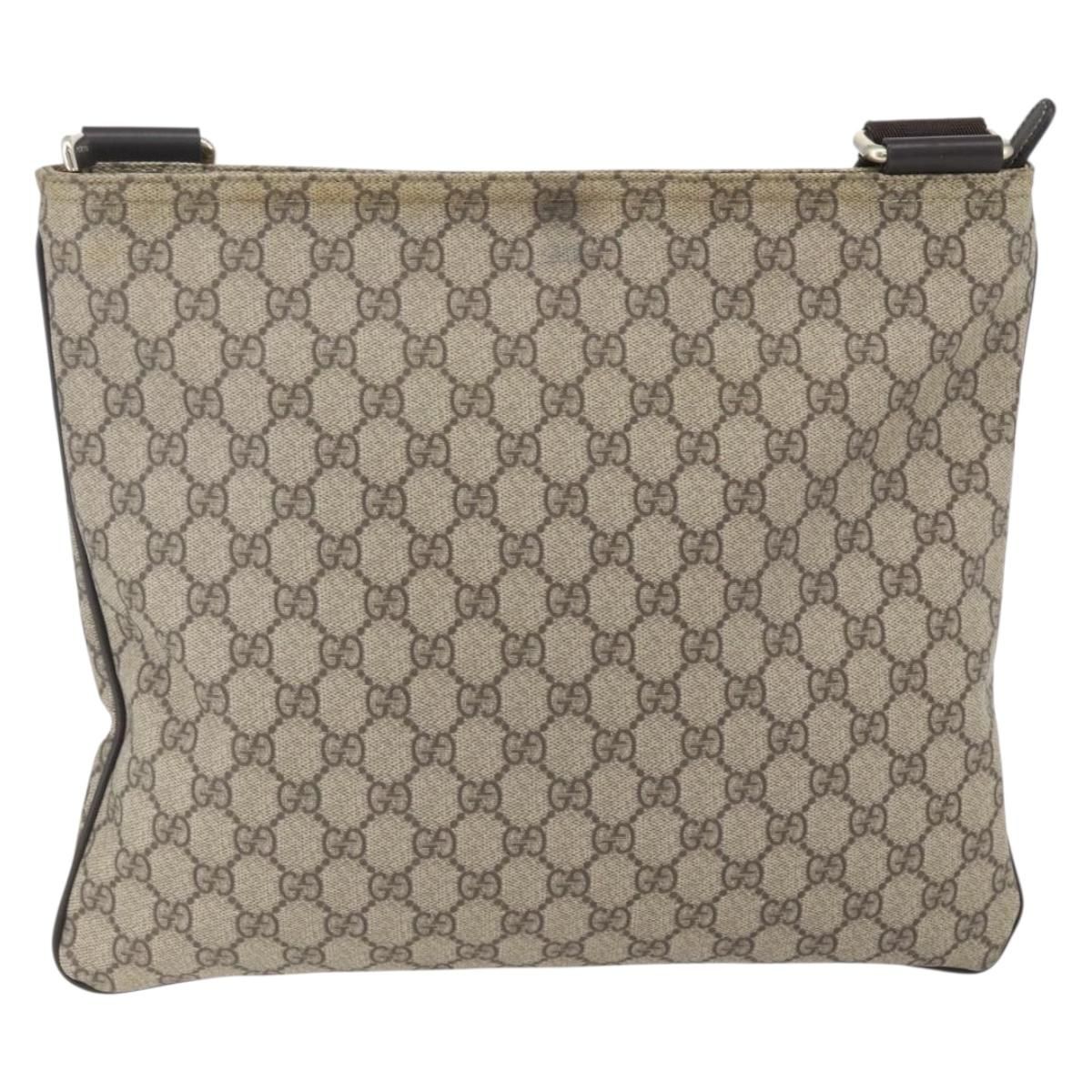 GG Supreme Monogram Medium Flat Messenger Bag Beige — view 2