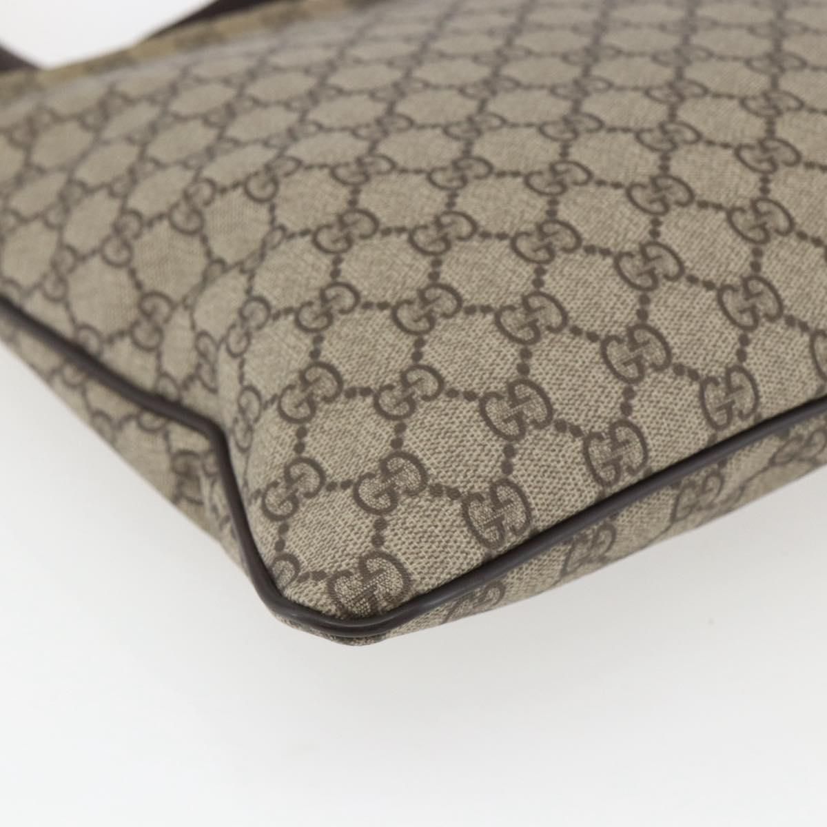 GG Supreme Monogram Medium Flat Messenger Bag Beige — view 16