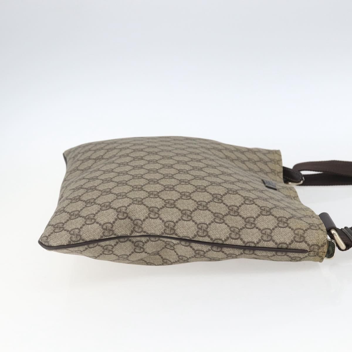 GG Supreme Monogram Medium Flat Messenger Bag Beige — view 4