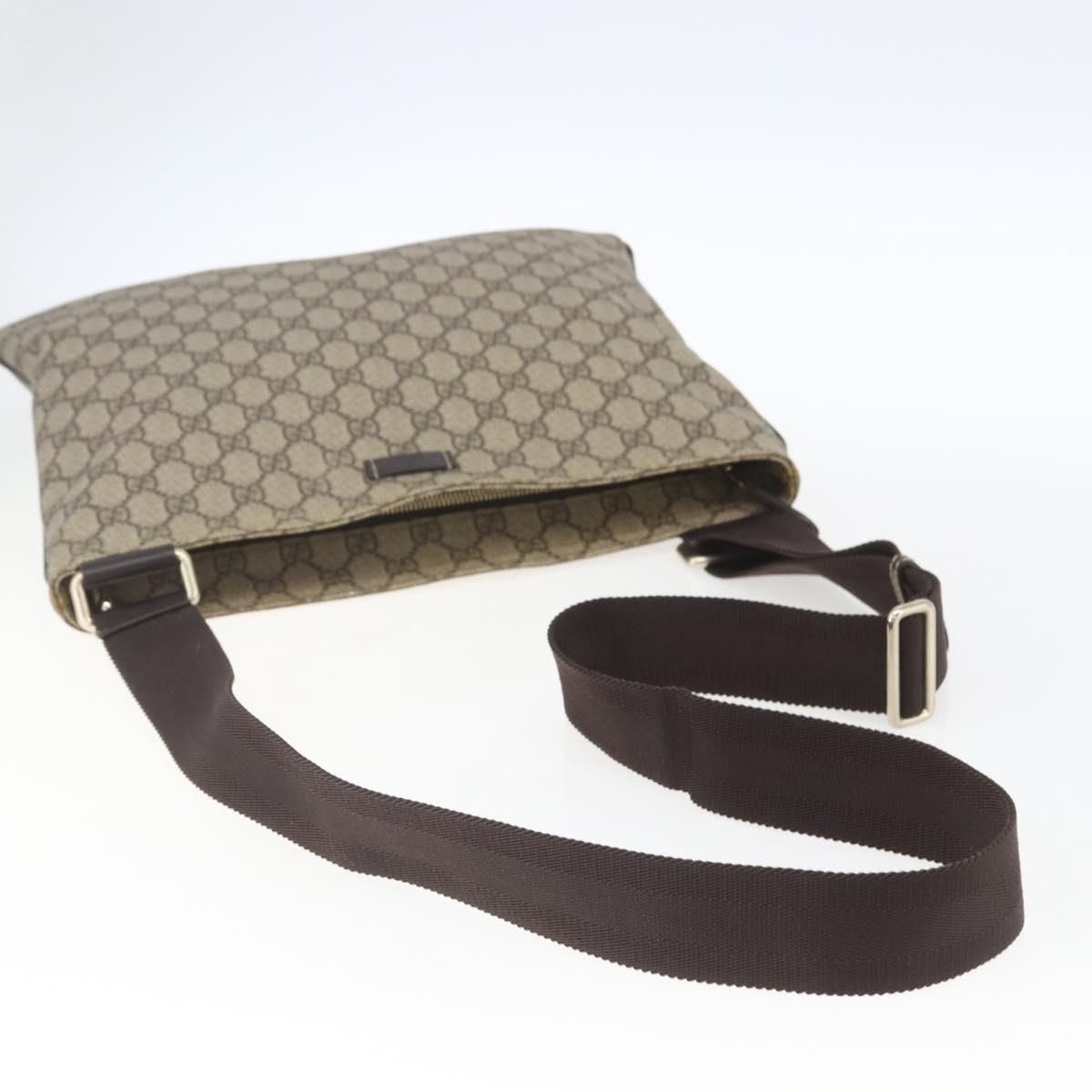 GG Supreme Monogram Medium Flat Messenger Bag Beige — view 7