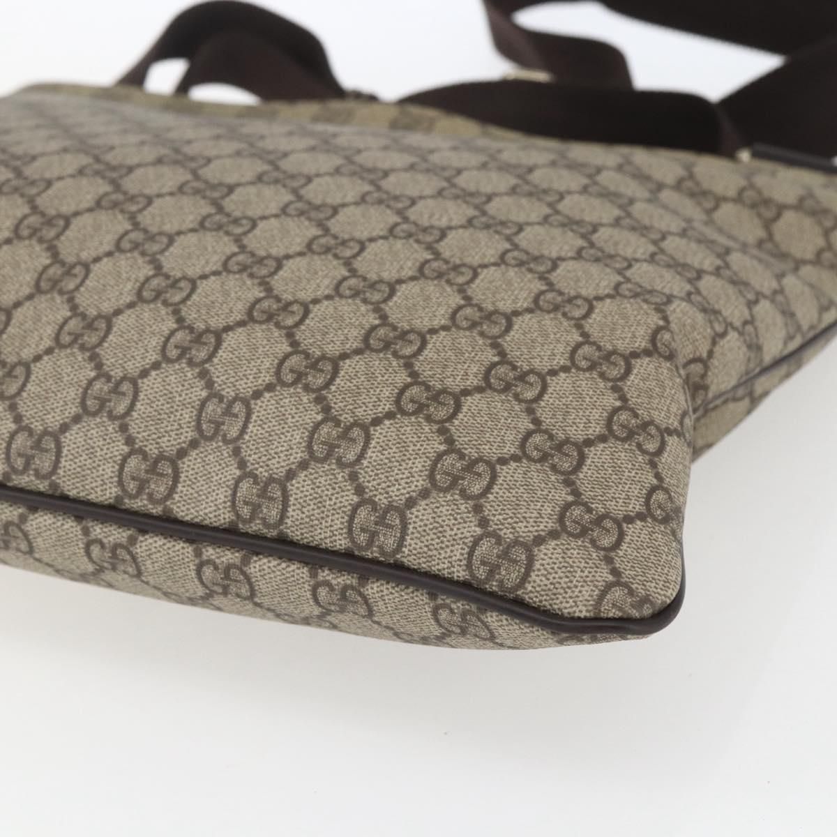 GG Supreme Monogram Medium Flat Messenger Bag Beige — view 9