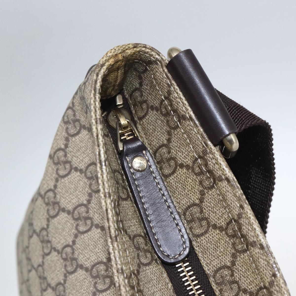 GG Supreme Monogram Medium Flat Messenger Bag Beige — view 10
