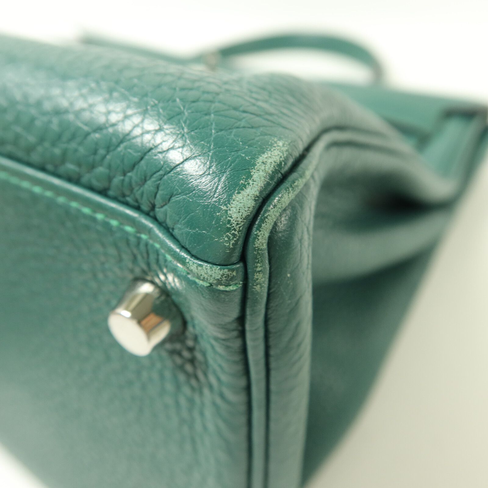 Clemence Leather Malachite Kelly 35 w/PHW — view 14