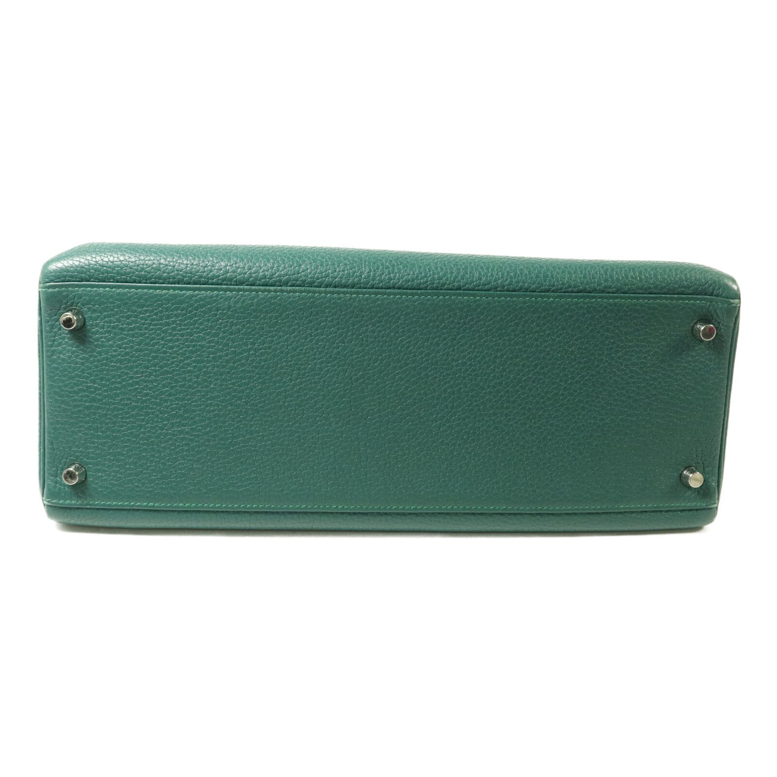 Clemence Leather Malachite Kelly 35 w/PHW — view 4