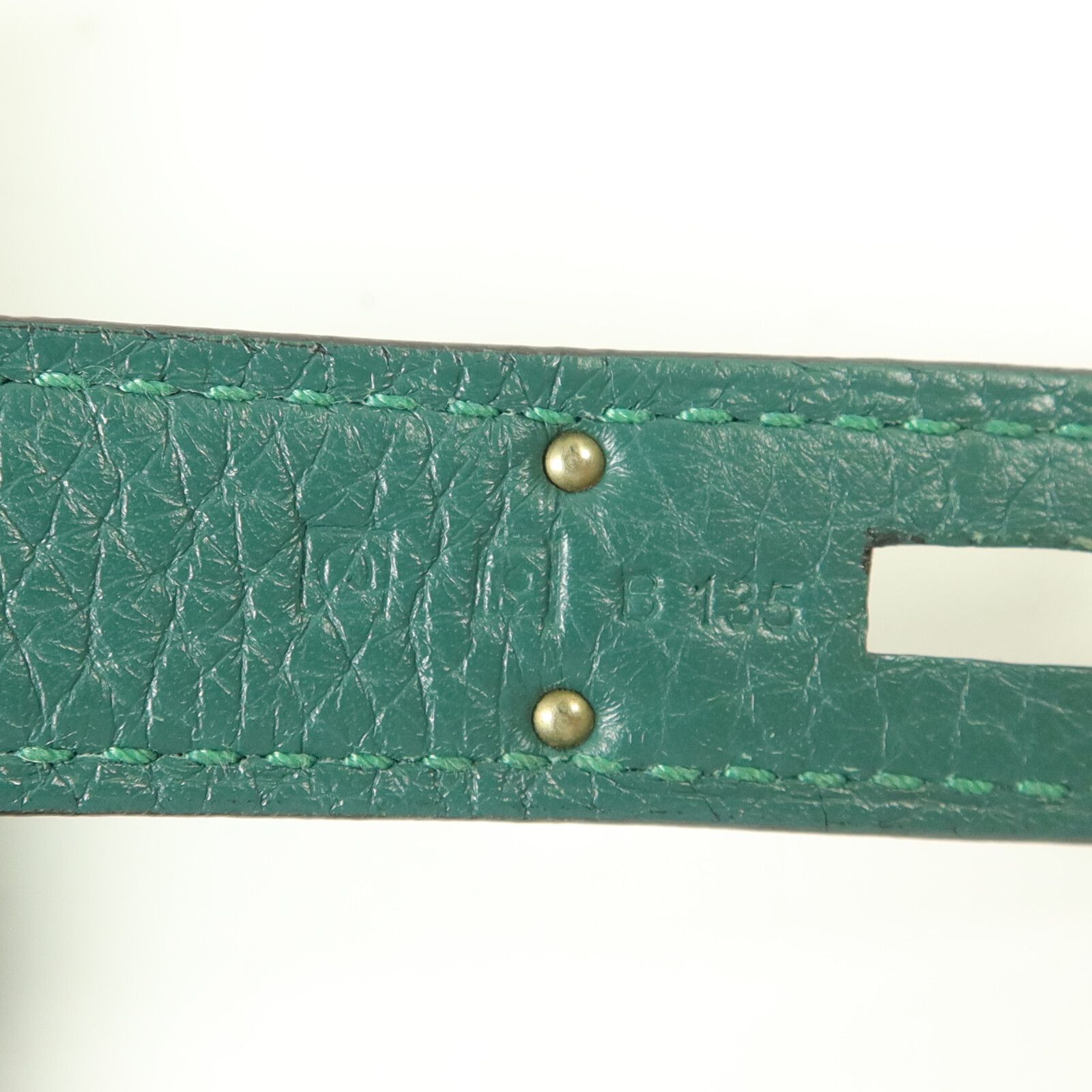 Clemence Leather Malachite Kelly 35 w/PHW — view 7
