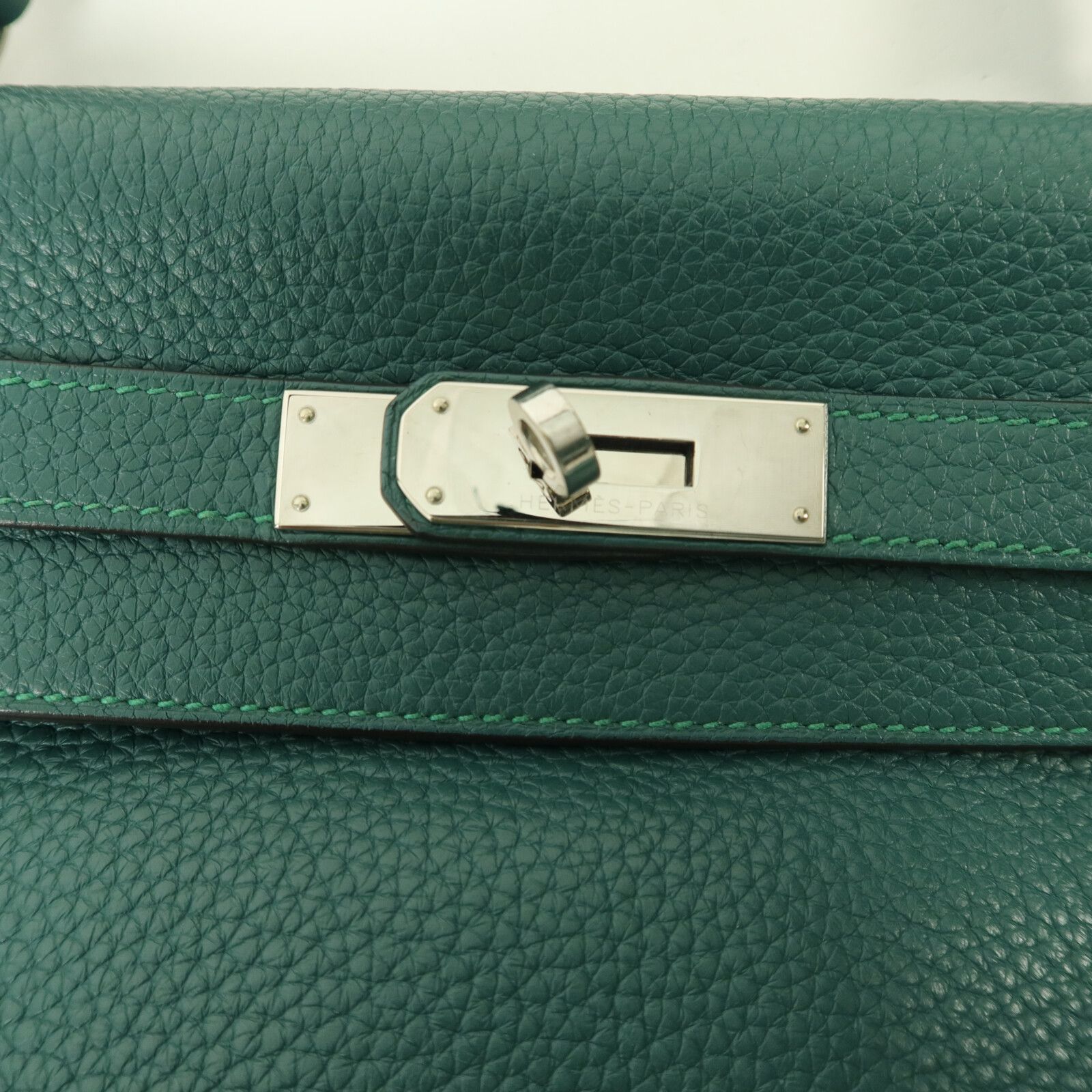 Clemence Leather Malachite Kelly 35 w/PHW — view 8