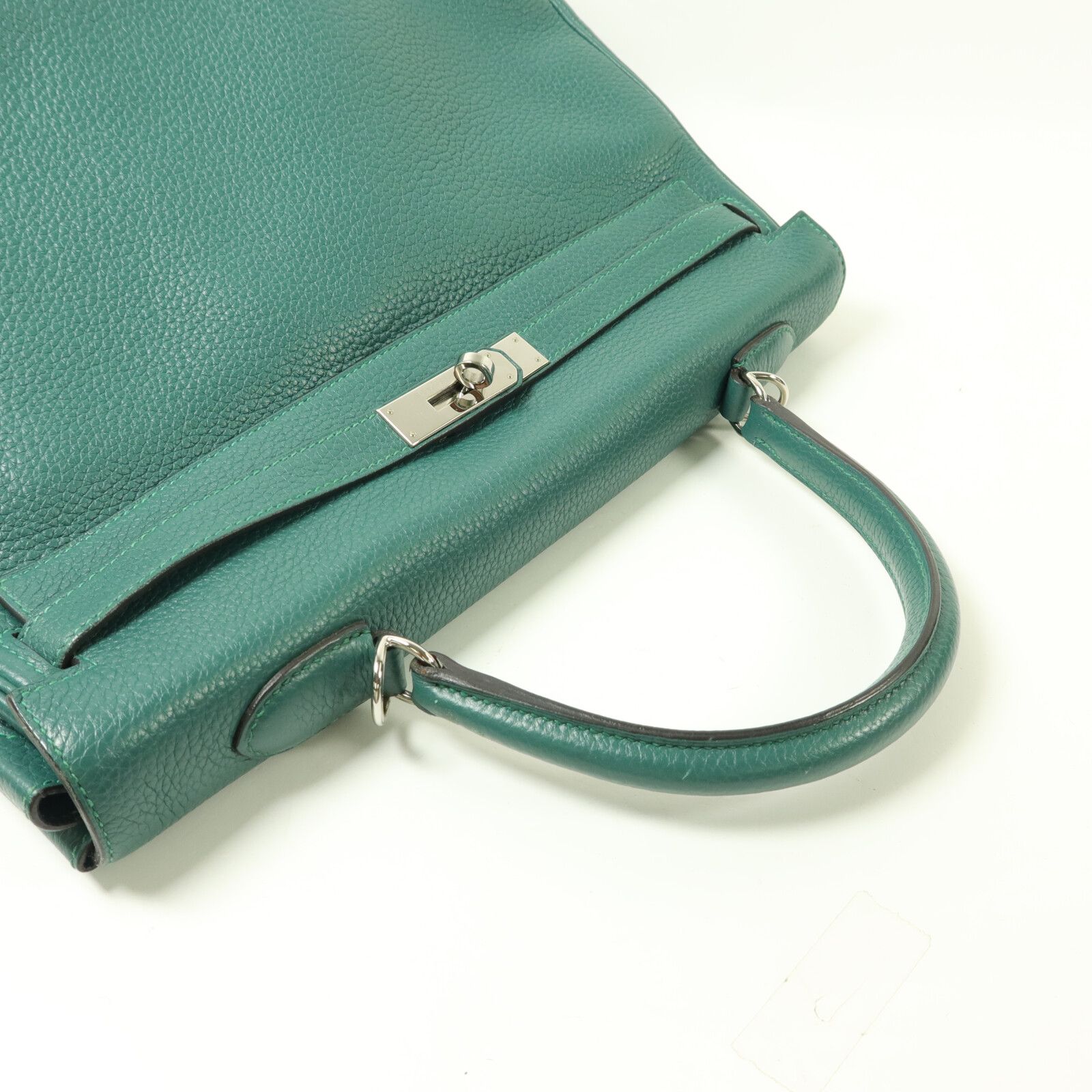 Clemence Leather Malachite Kelly 35 w/PHW — view 10