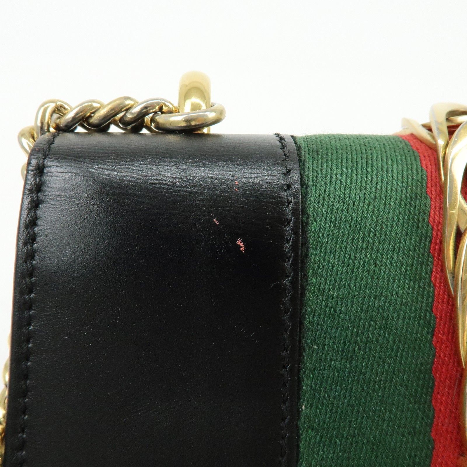 Calfskin Mini Sylvie Shoulder Bag Black — view 15