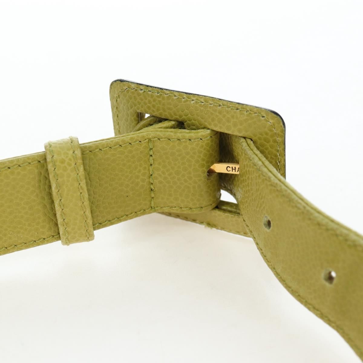 Vintage Lime Caviar Quilted Fanny Pack/Waist Bag w/GHW — view 14
