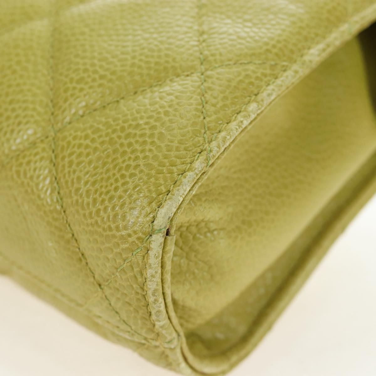 Vintage Lime Caviar Quilted Fanny Pack/Waist Bag w/GHW — view 15