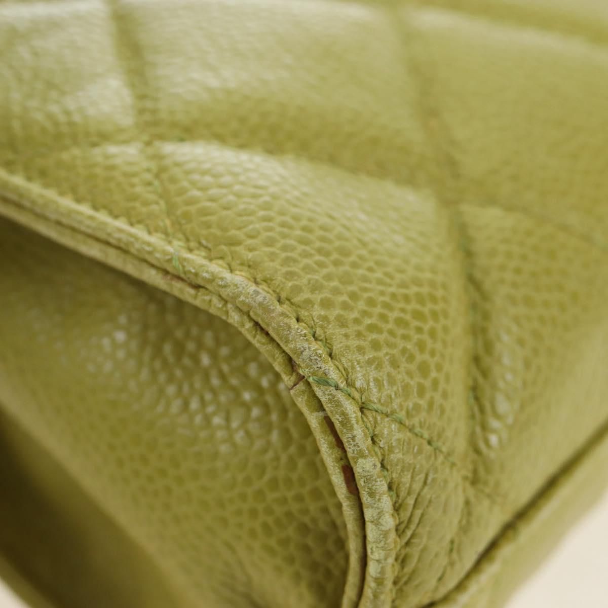 Vintage Lime Caviar Quilted Fanny Pack/Waist Bag w/GHW — view 16