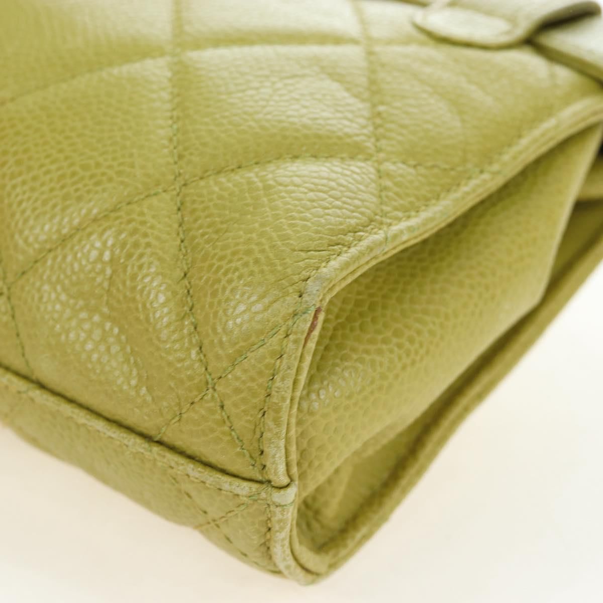 Vintage Lime Caviar Quilted Fanny Pack/Waist Bag w/GHW — view 17