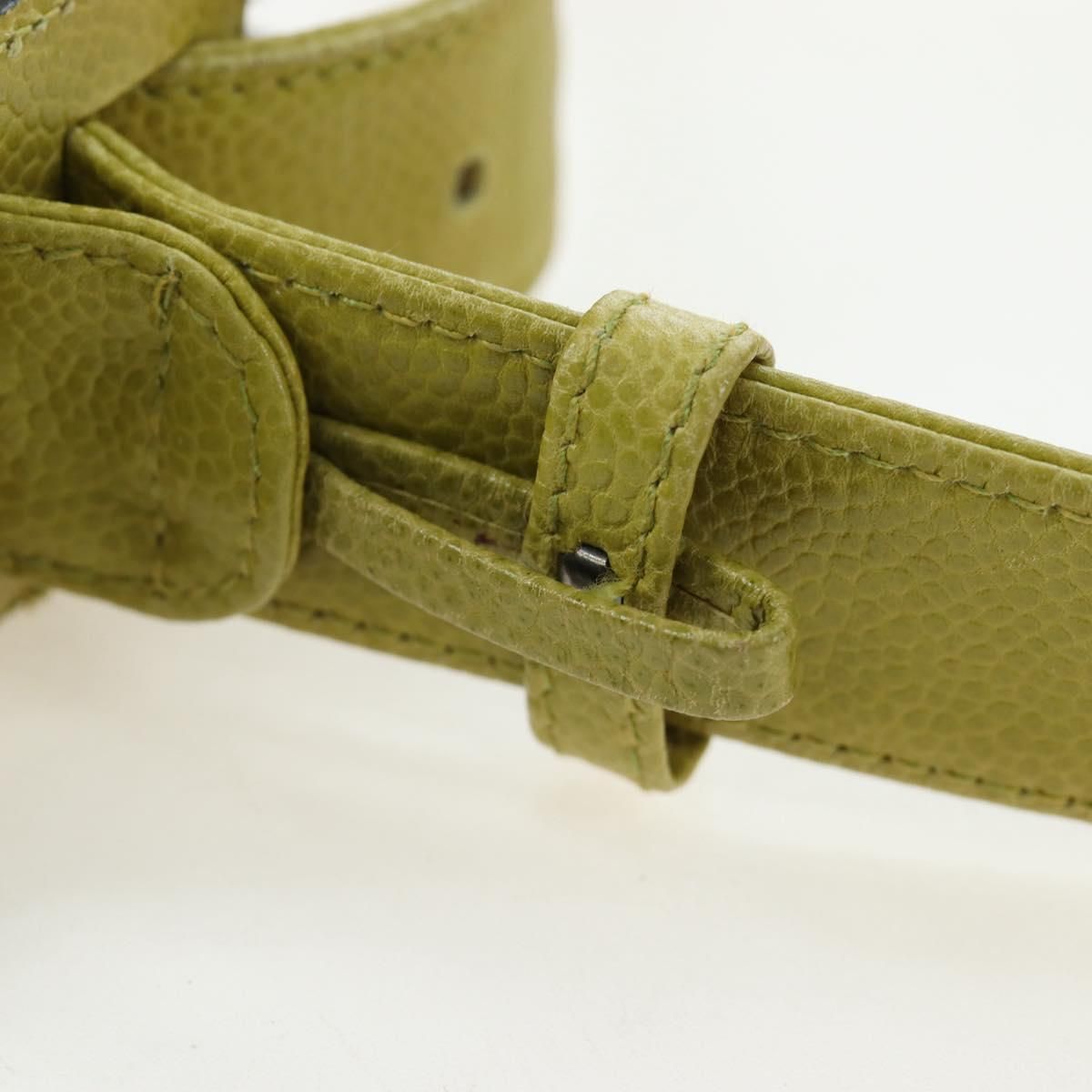 Vintage Lime Caviar Quilted Fanny Pack/Waist Bag w/GHW — view 18