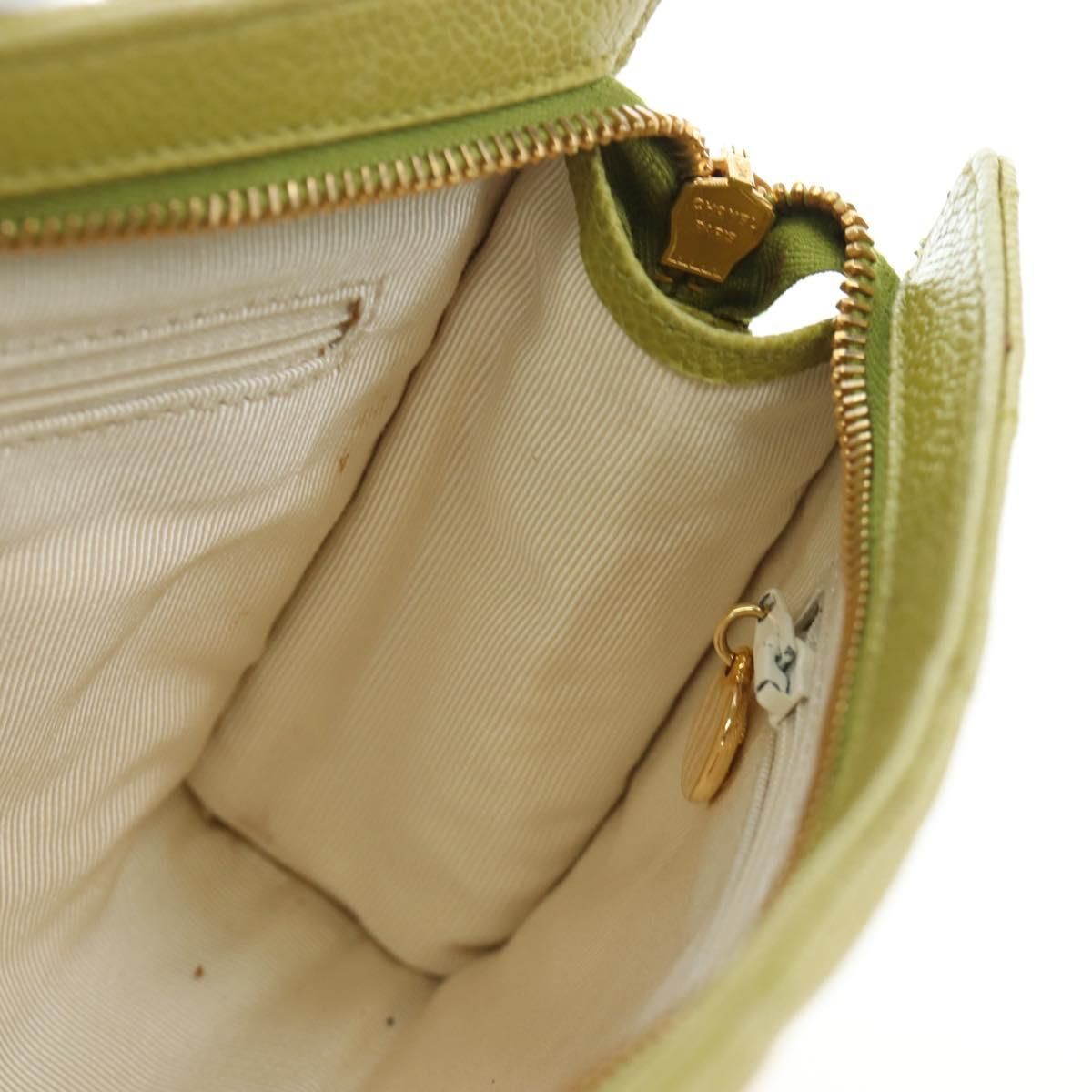 Vintage Lime Caviar Quilted Fanny Pack/Waist Bag w/GHW — view 21