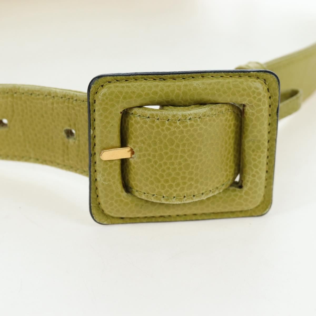 Vintage Lime Caviar Quilted Fanny Pack/Waist Bag w/GHW — view 9
