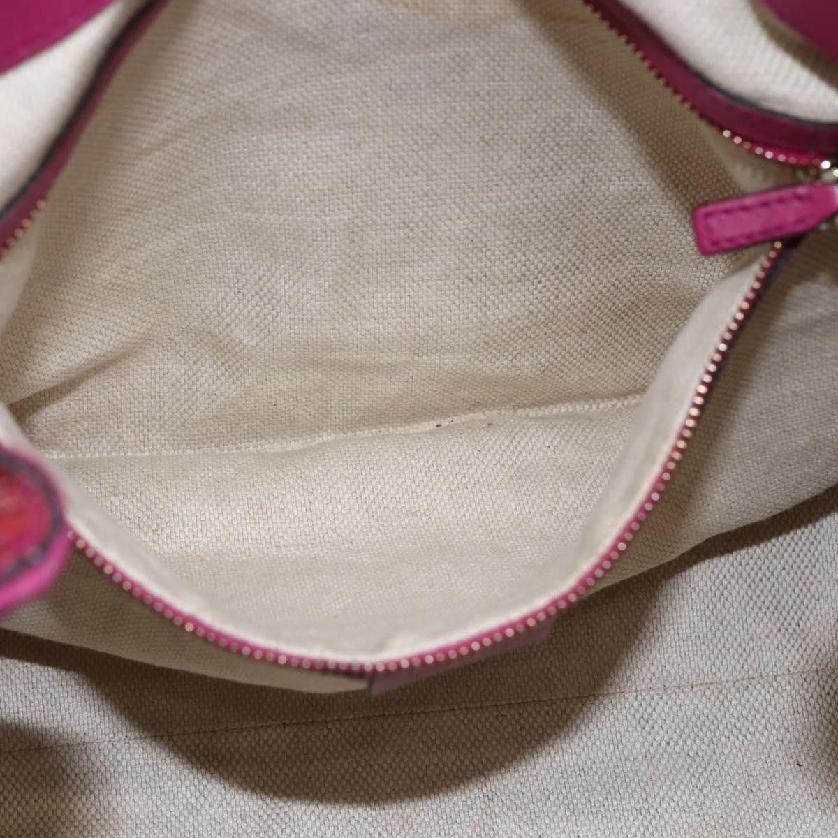 Soho Chain Tote Bag Red Gold Auth — view 20