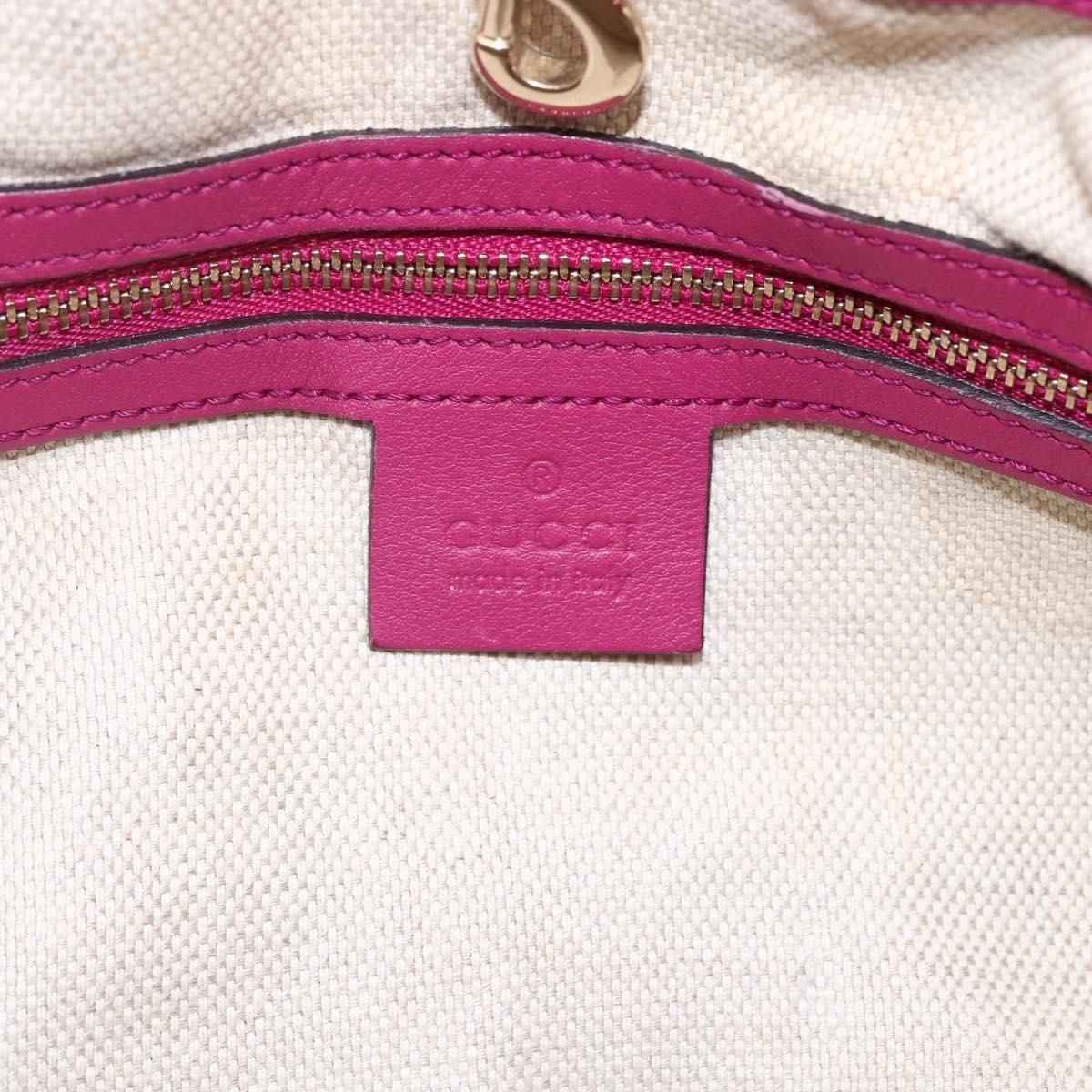 Soho Chain Tote Bag Red Gold Auth — view 10