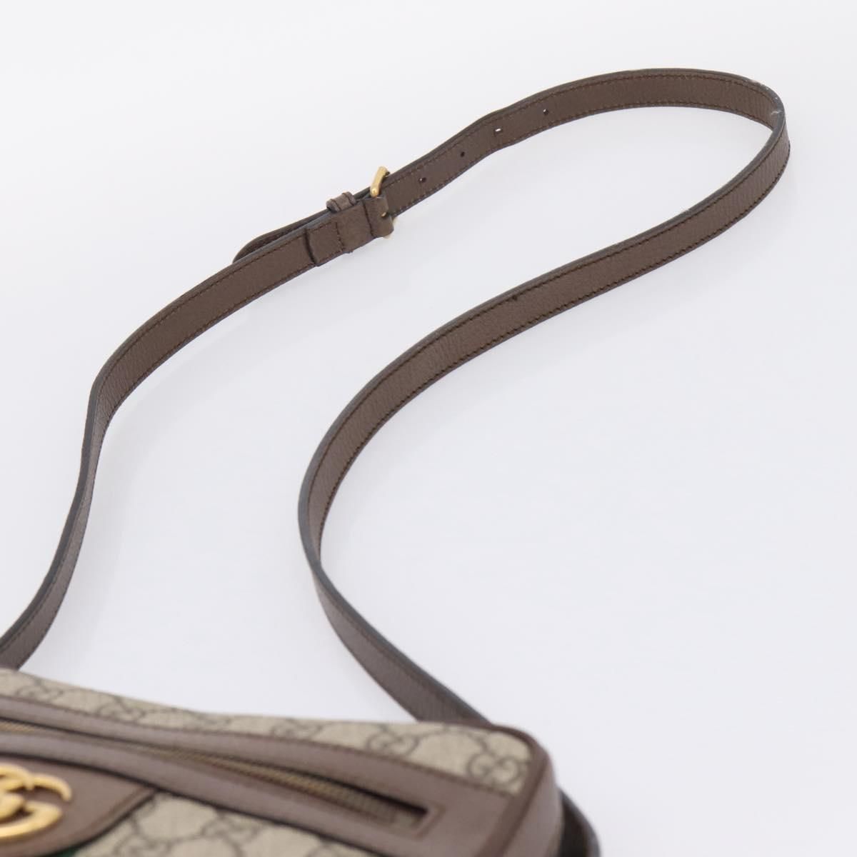 GG Supreme Monogram Web Medium Ophidia Messenger Bag Brown — view 14