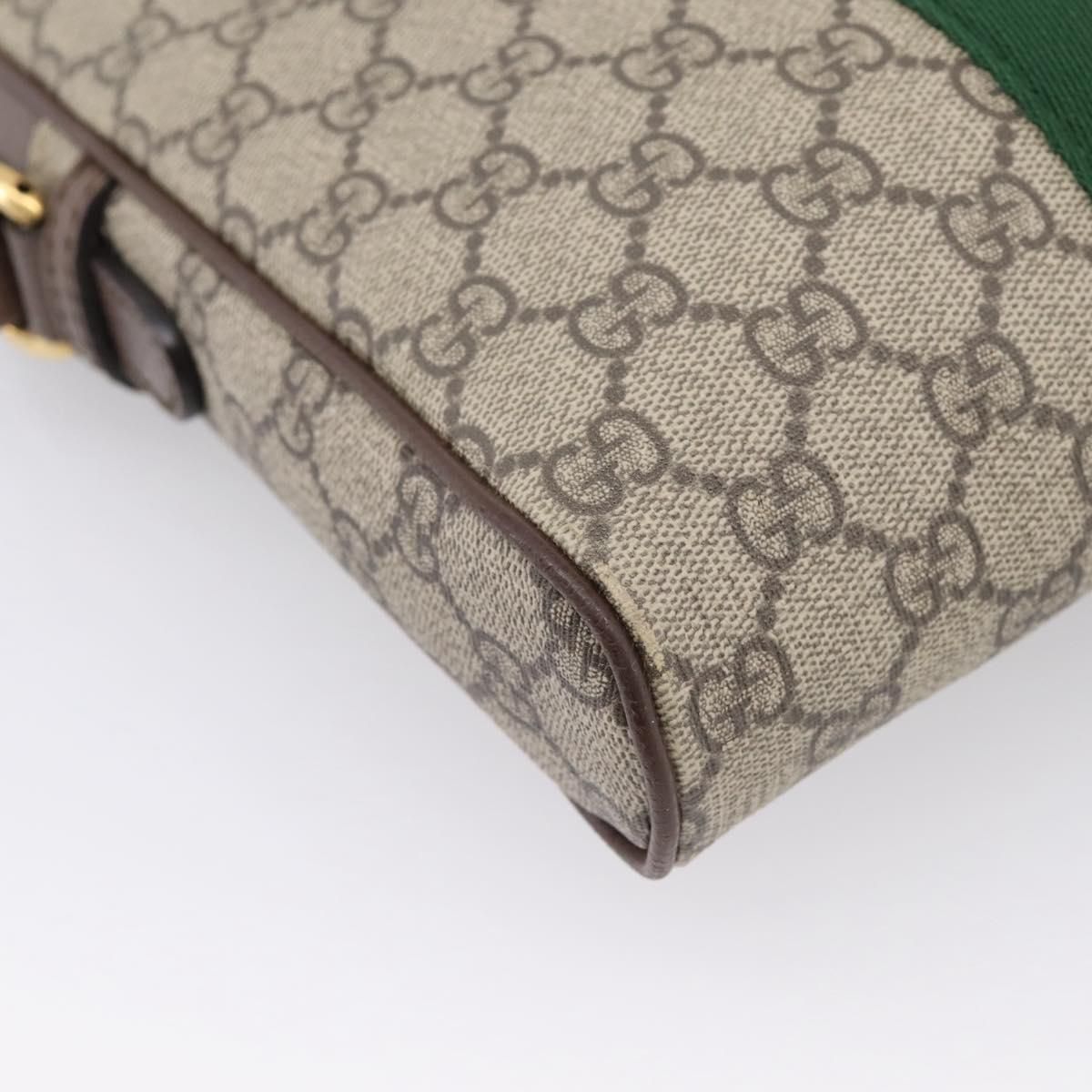 GG Supreme Monogram Web Medium Ophidia Messenger Bag Brown — view 18