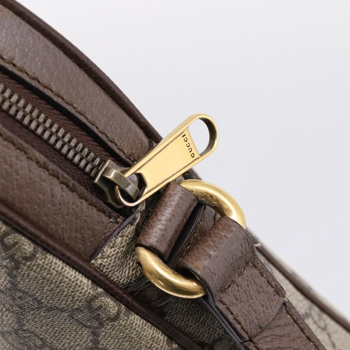 GG Supreme Monogram Web Medium Ophidia Messenger Bag Brown — view 19