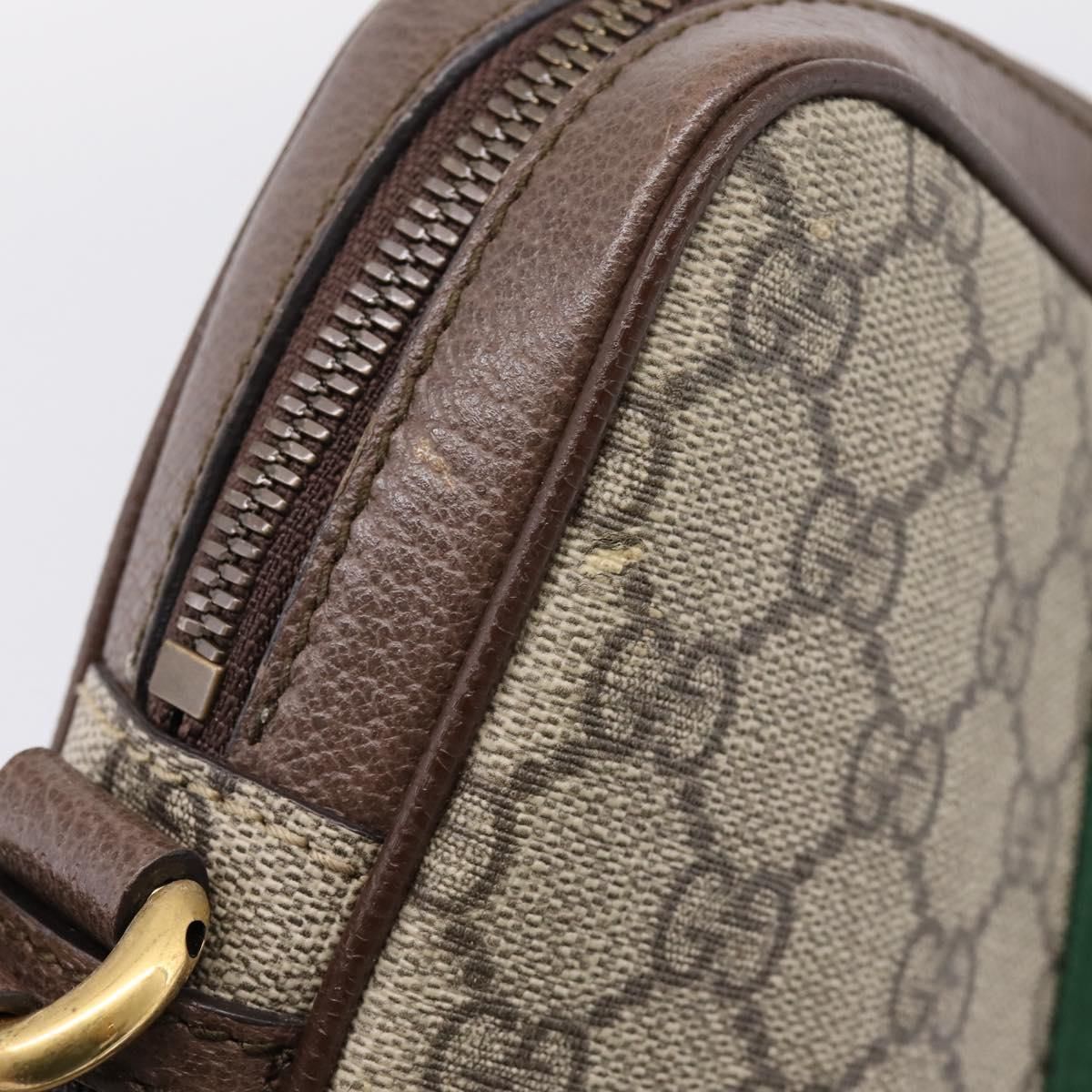GG Supreme Monogram Web Medium Ophidia Messenger Bag Brown — view 20