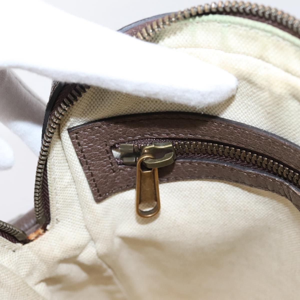 GG Supreme Monogram Web Medium Ophidia Messenger Bag Brown — view 24