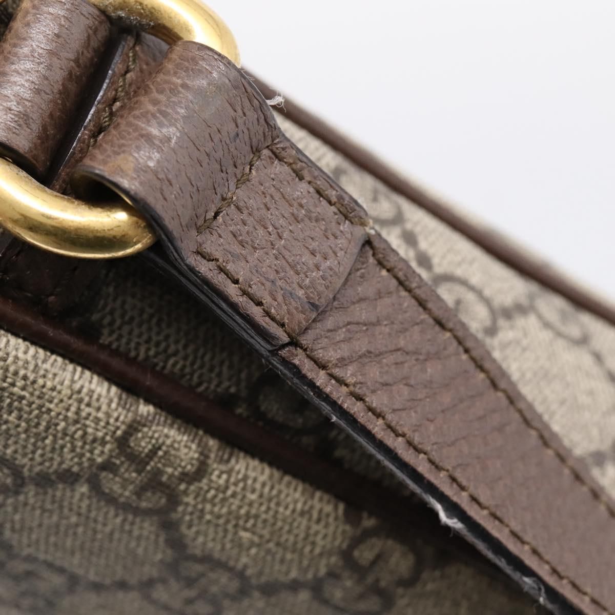 GG Supreme Monogram Web Medium Ophidia Messenger Bag Brown — view 8
