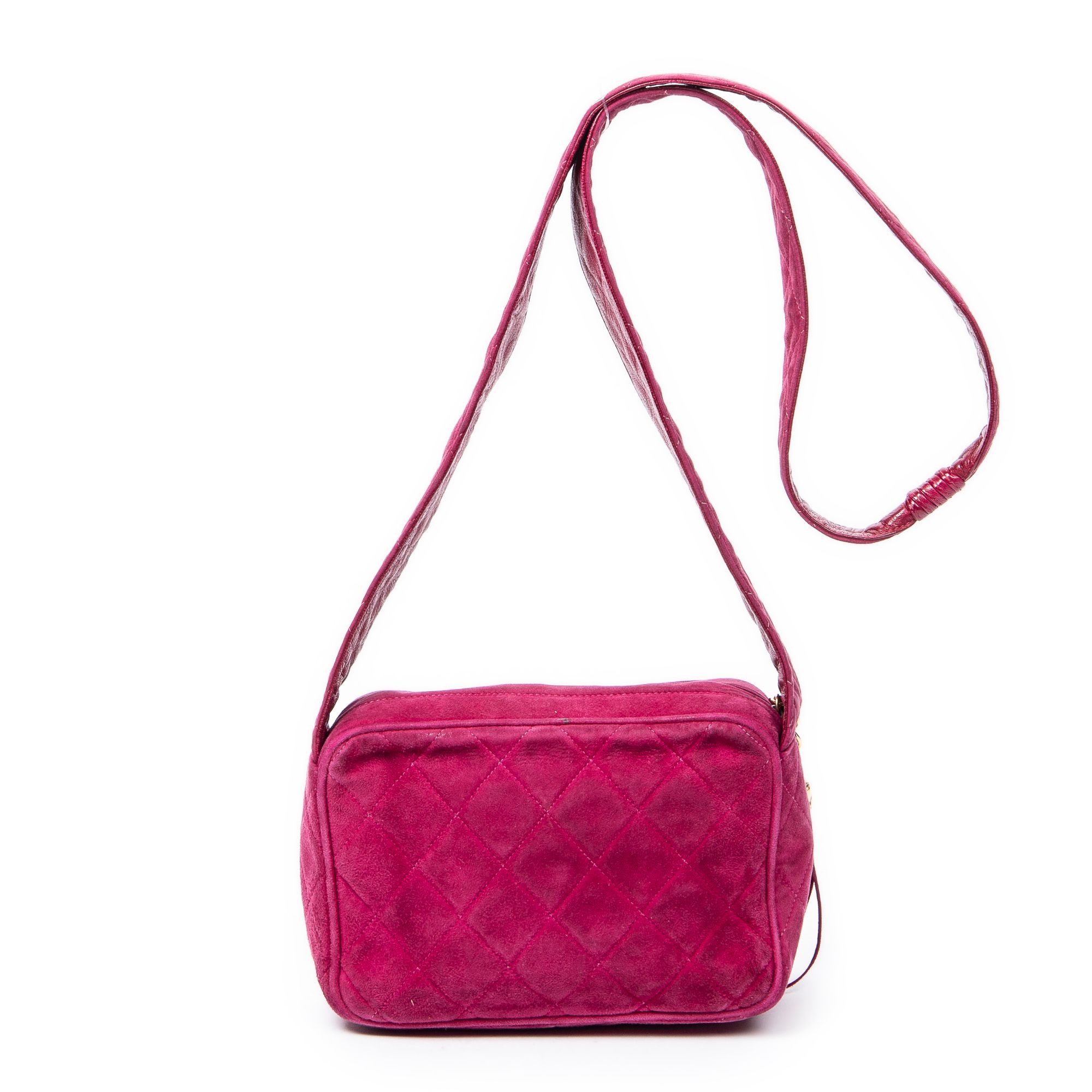 Mini CC Fringe Tassel Camera Bag  Quilted Suede Leather — view 5
