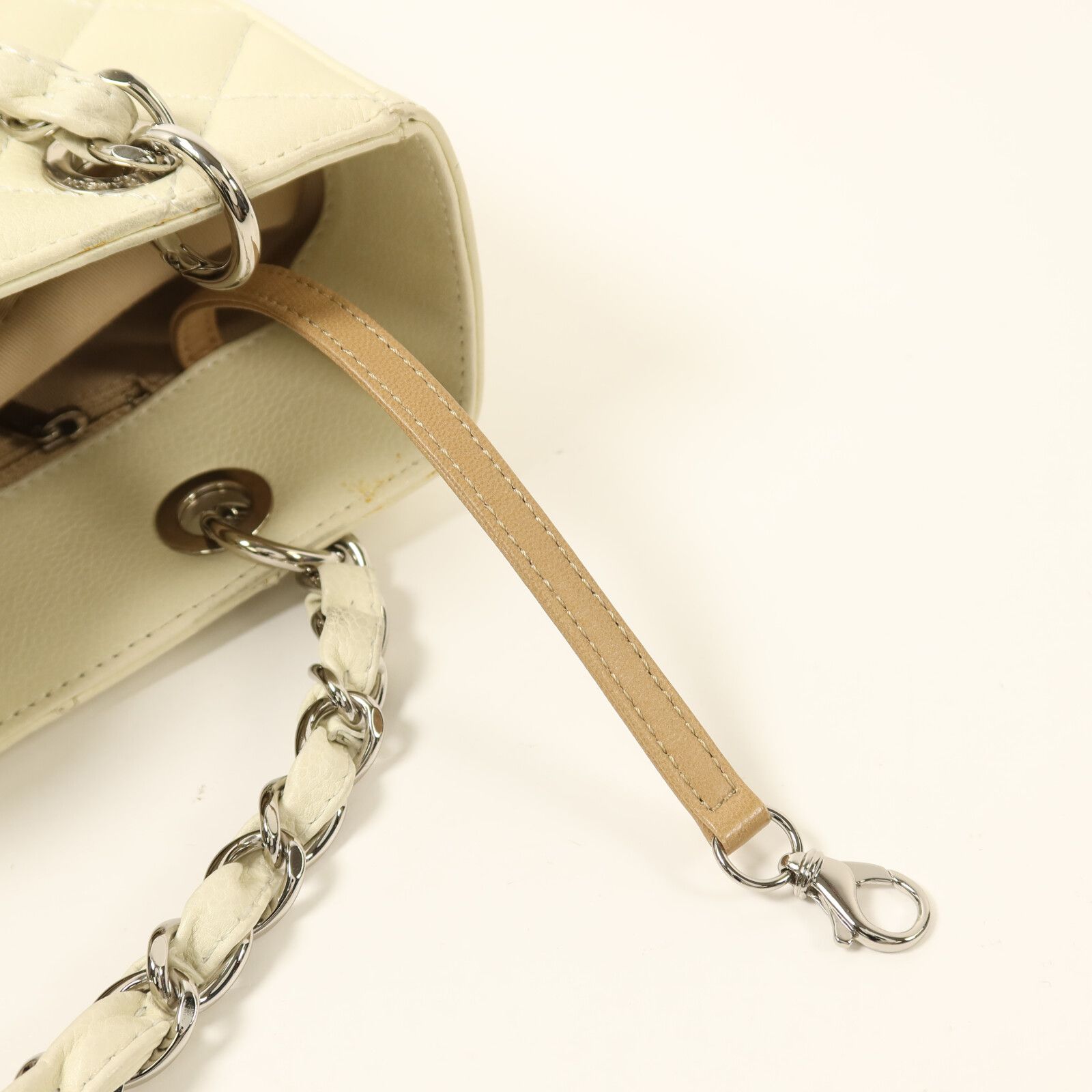 Caviar Leather Petite Shopping Tote (PST) w/SHW — view 18