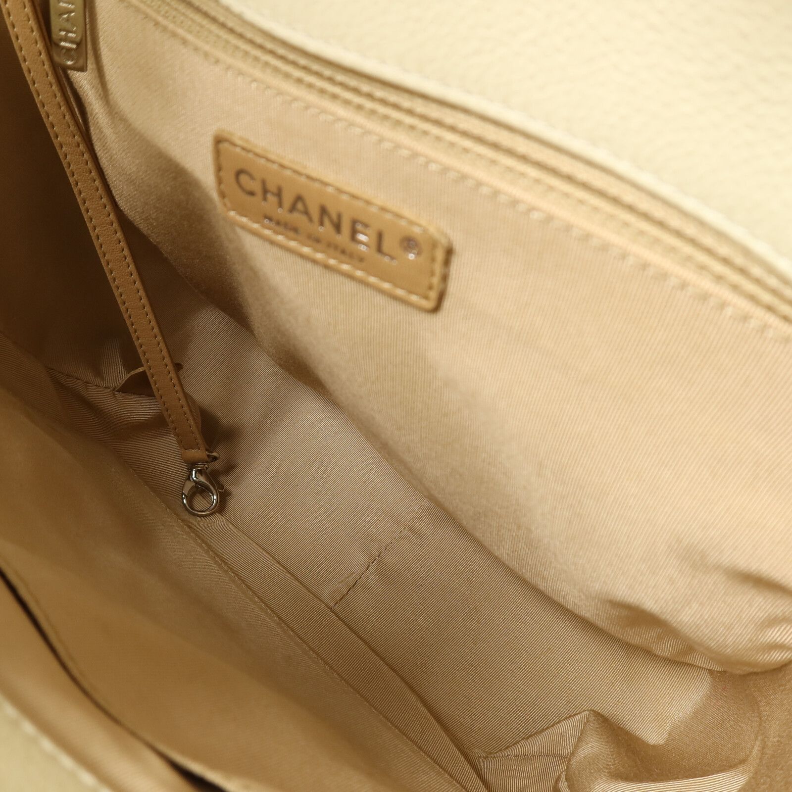 Caviar Leather Petite Shopping Tote (PST) w/SHW — view 5