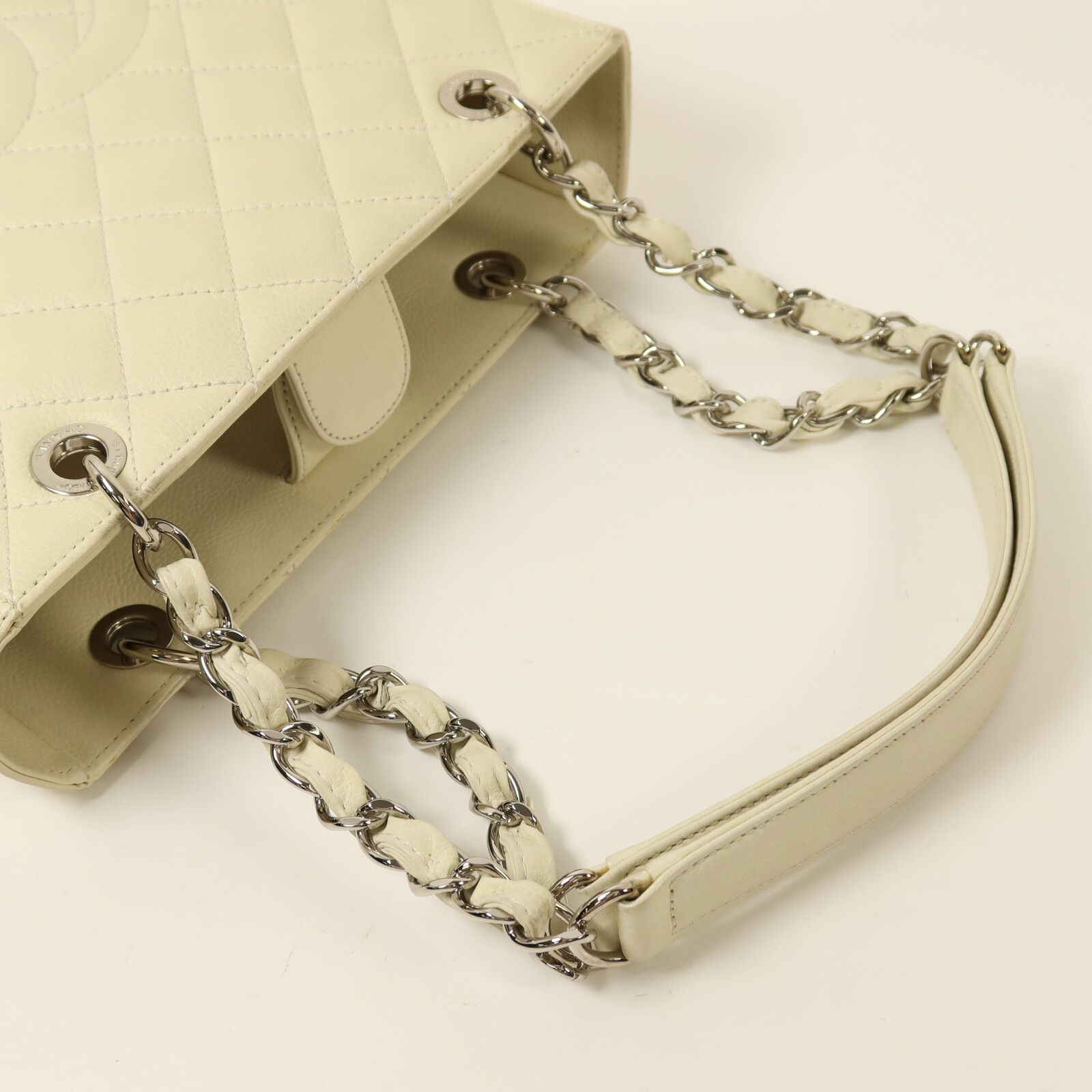 Caviar Leather Petite Shopping Tote (PST) w/SHW — view 8
