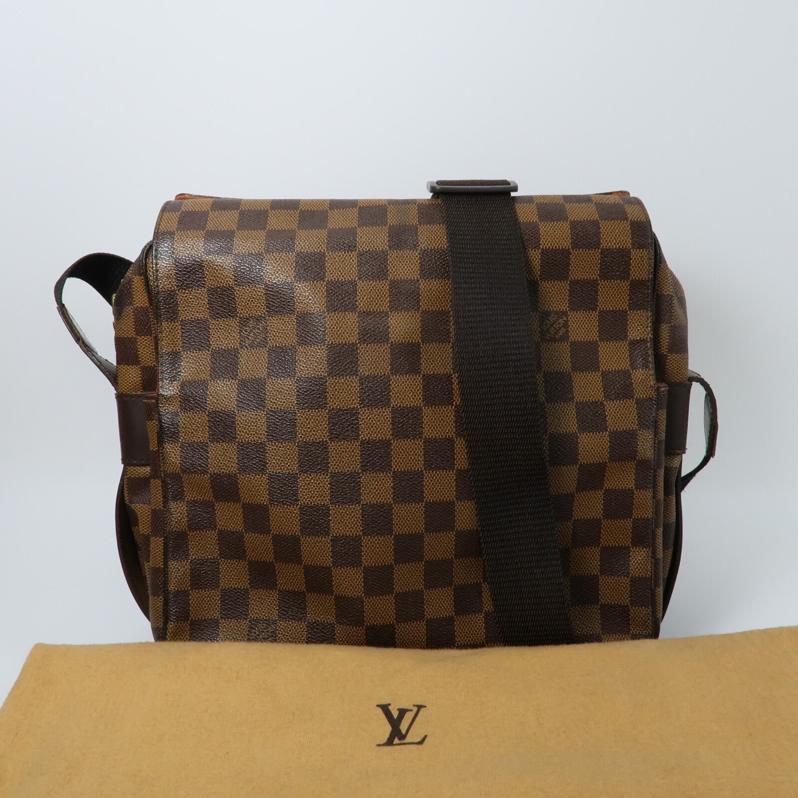 Damier Naviglio Shoulder Bag Brown Shoulder Bag N 45255 — view 11