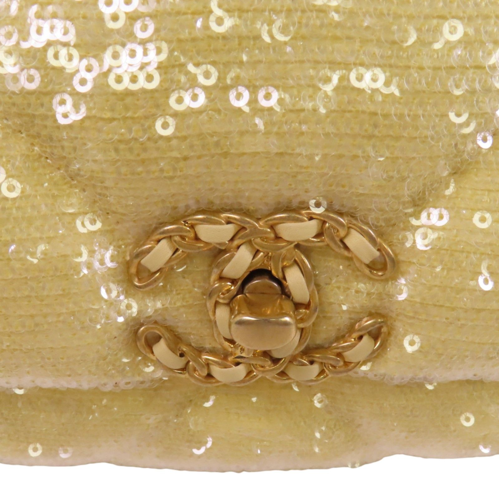Piece 19 Sequin Flag Bag Golden Cross Hand-handed Sho, Yellow/Gold — view 15
