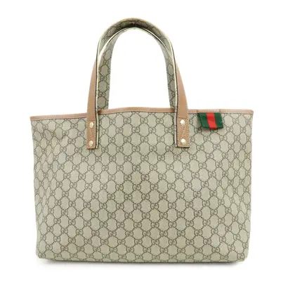 GG Plus Monogram Medium Signature Web Loop Tote Brown