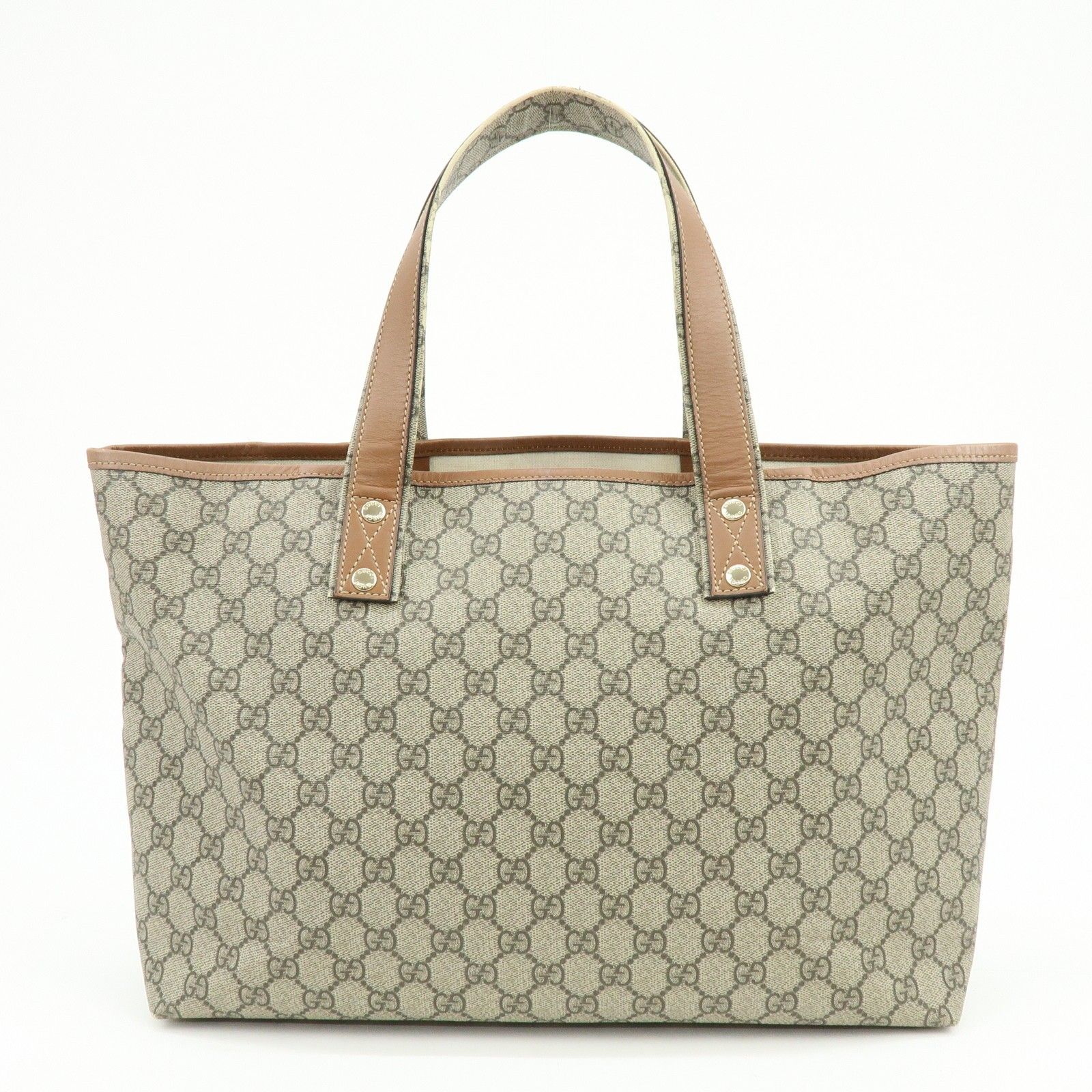 GG Plus Monogram Medium Signature Web Loop Tote Brown — view 2