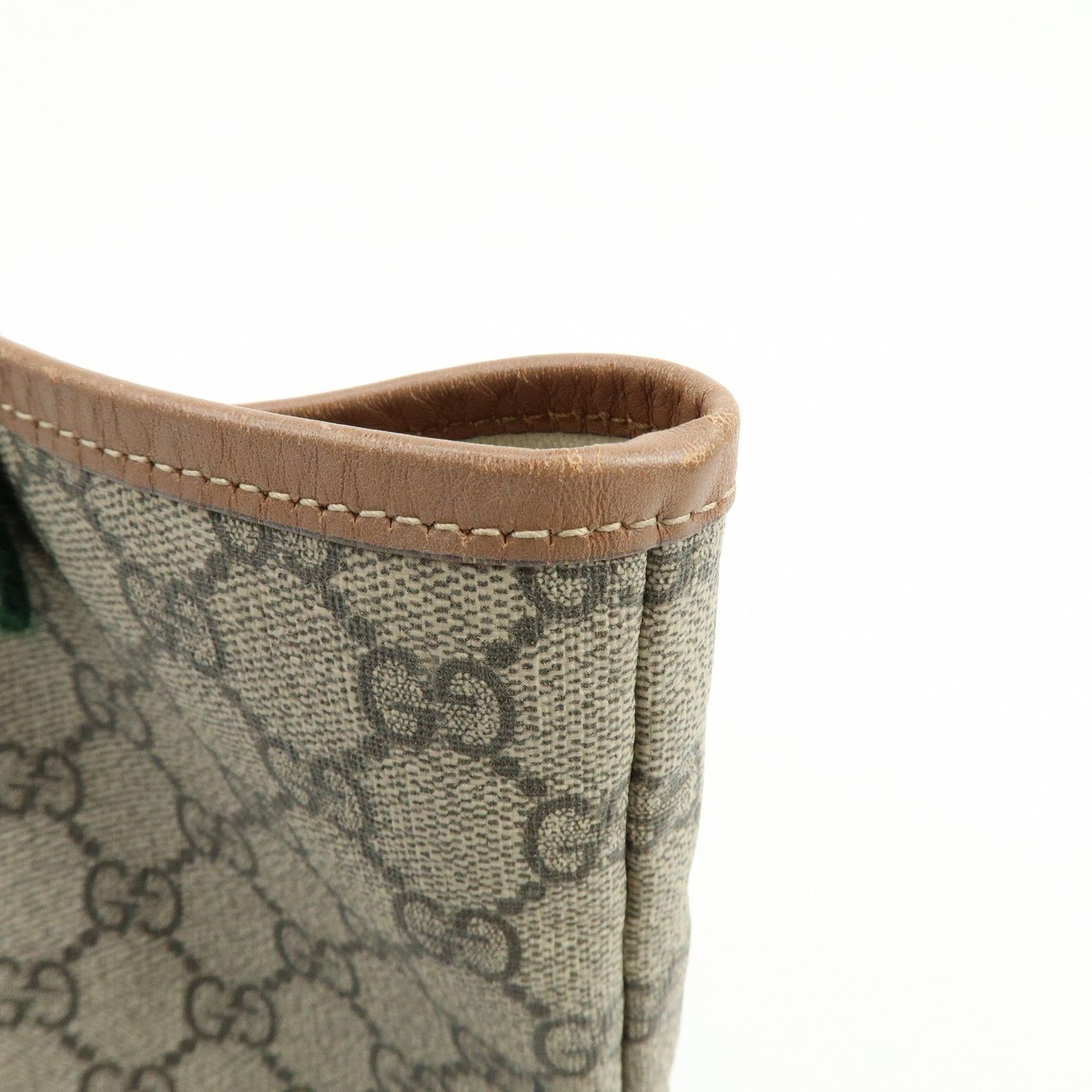 GG Plus Monogram Medium Signature Web Loop Tote Brown — view 16