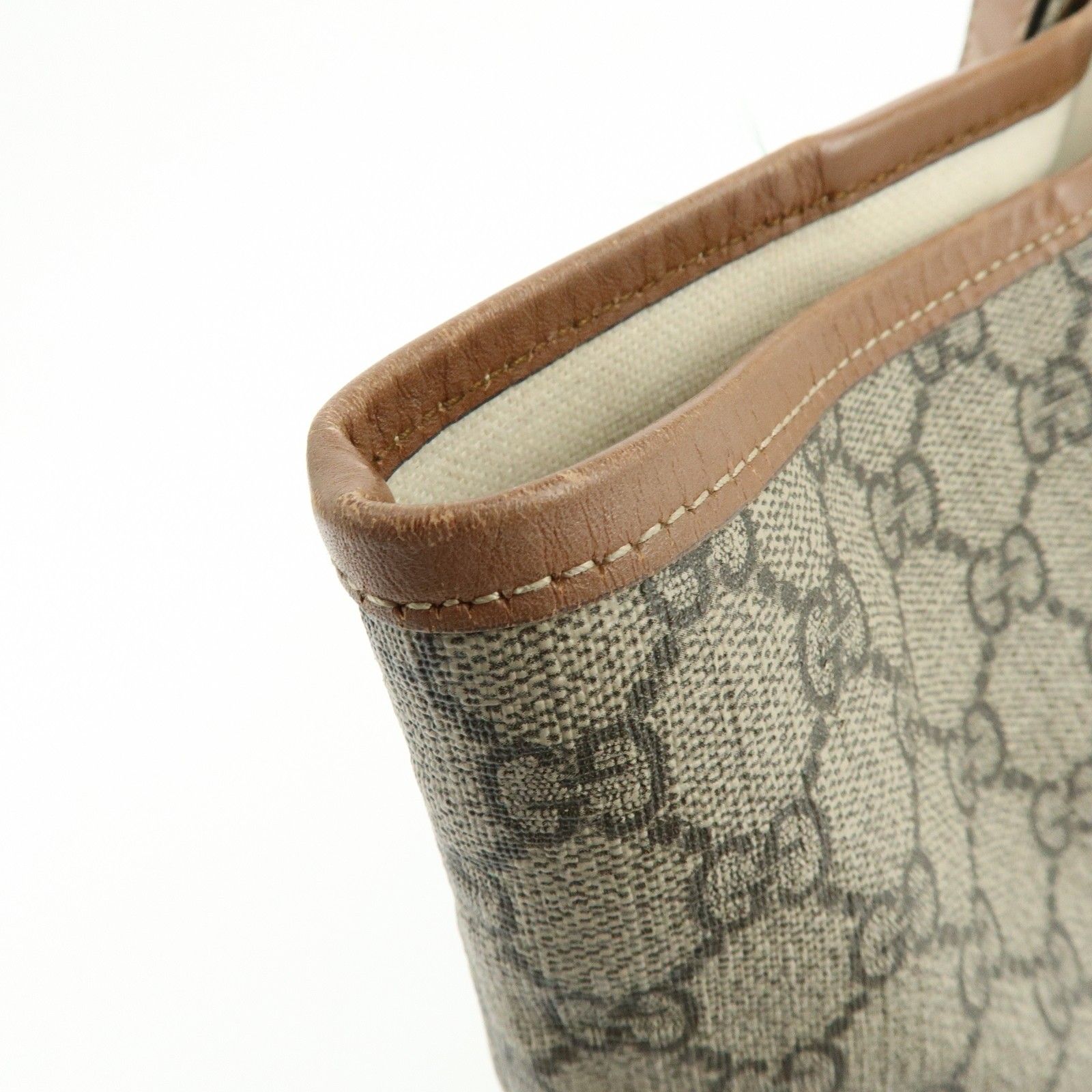 GG Plus Monogram Medium Signature Web Loop Tote Brown — view 17