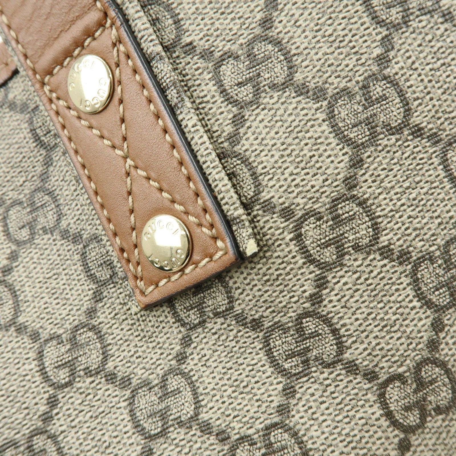 GG Plus Monogram Medium Signature Web Loop Tote Brown — view 10