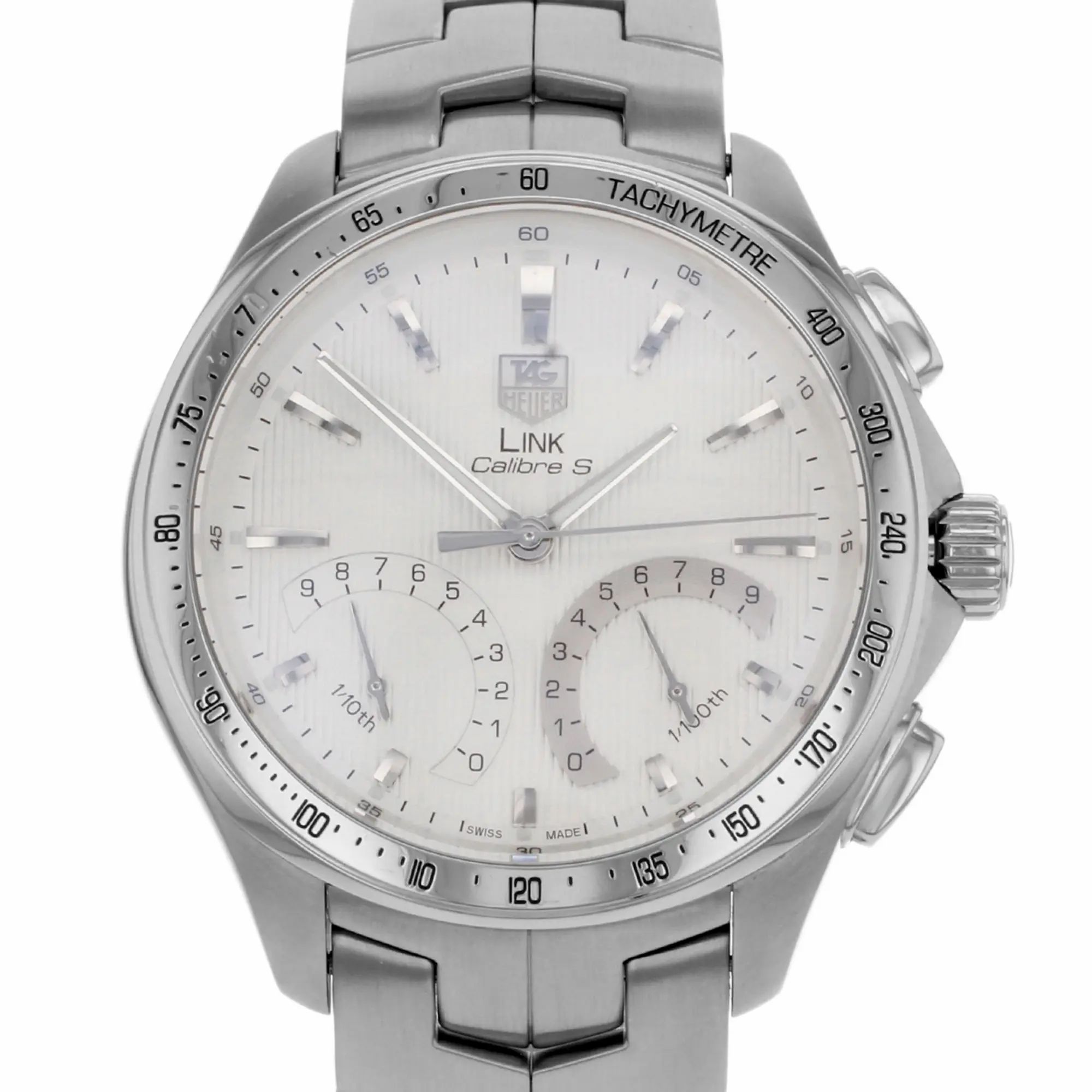 Link Chronograph Silver Dial Steel Quartz Mens Watch CAT7011.BA0952 — view 2