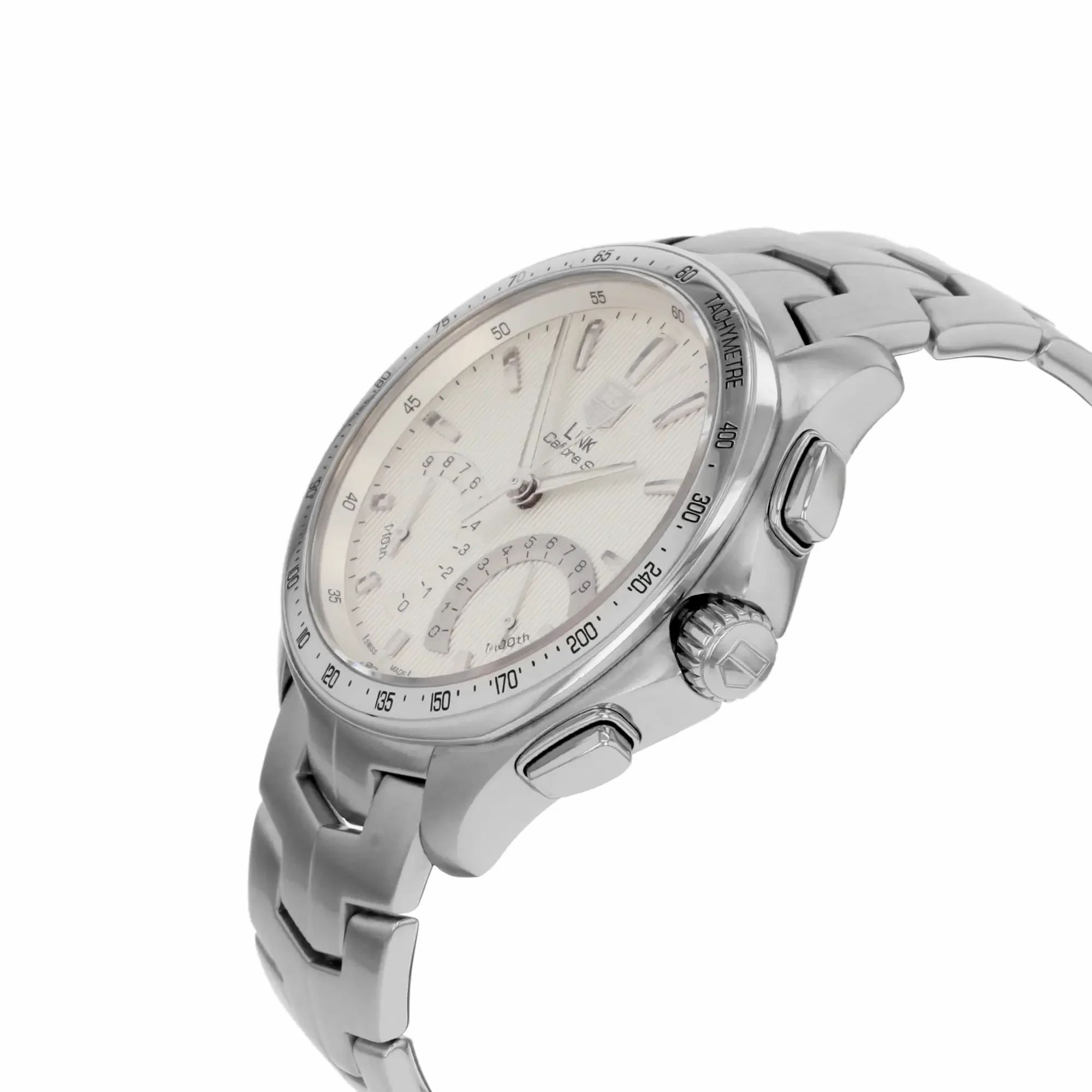 Link Chronograph Silver Dial Steel Quartz Mens Watch CAT7011.BA0952 — view 3